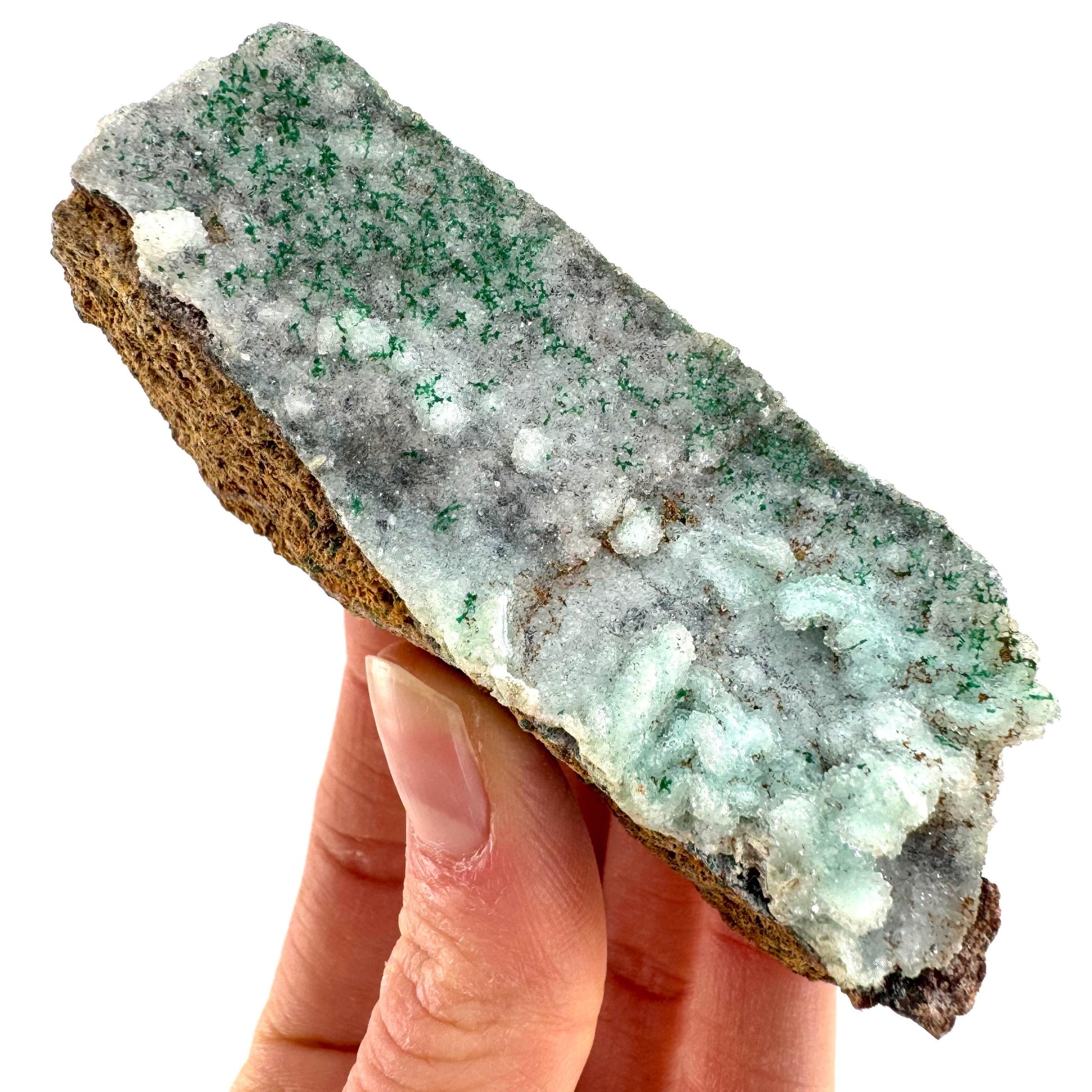 Sparkly Druzy Chrysocolla with Malachite Specimen (Congo), raw chrysocolla, druzy chrysocolla, chrysocolla crystal, raw crystals