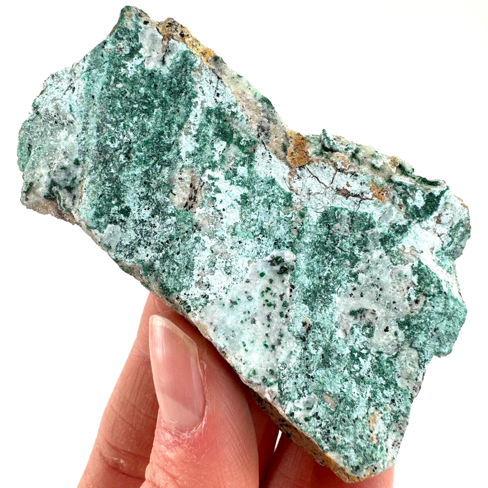 Sparkly Druzy Chrysocolla with Malachite Specimen (Congo), raw chrysocolla, druzy chrysocolla, chrysocolla crystal, raw crystals
