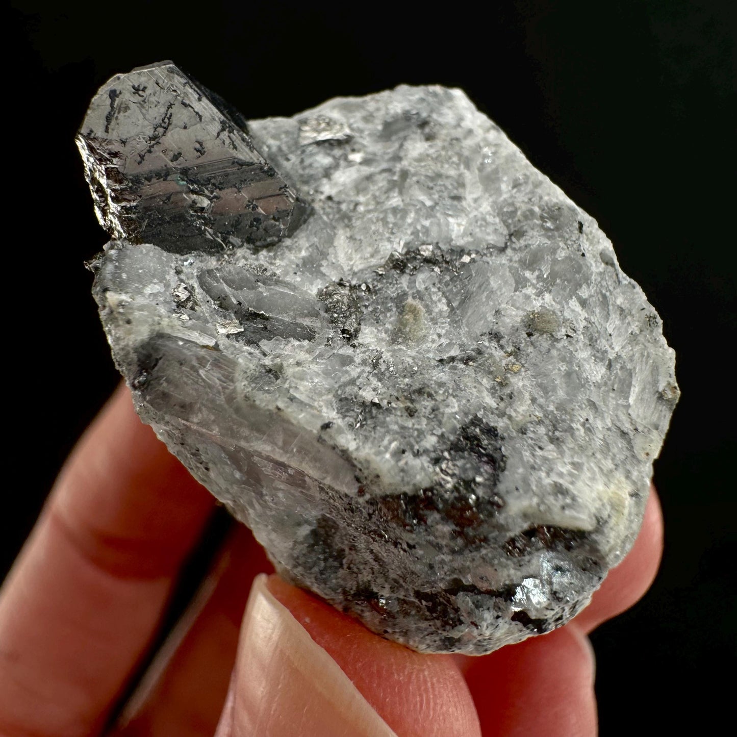 Rare! Carrollite in Calcite Specimen (DR Congo) | carrollite crystal, mineral specimen, rare minerals, rare gems