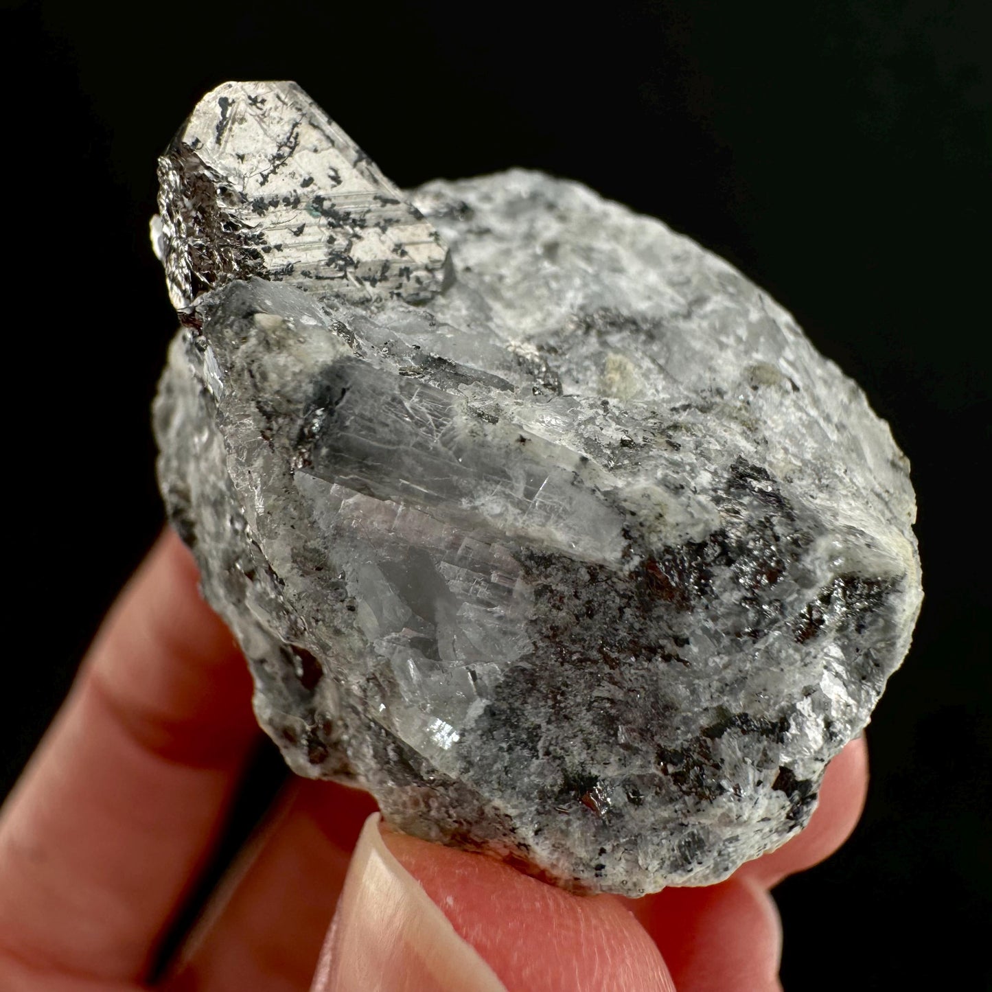 Rare! Carrollite in Calcite Specimen (DR Congo) | carrollite crystal, mineral specimen, rare minerals, rare gems