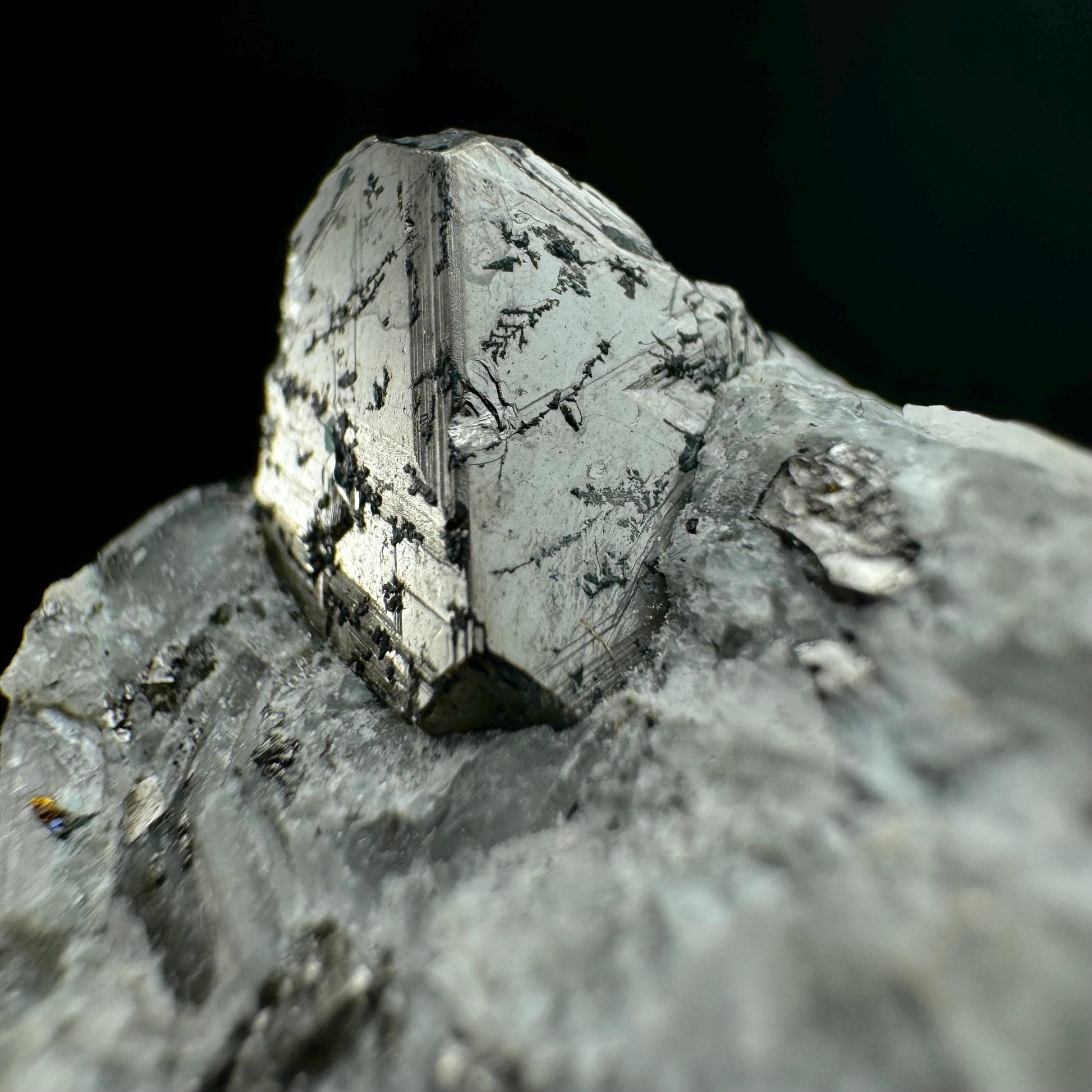 Rare! Carrollite in Calcite Specimen (DR Congo) | carrollite crystal, mineral specimen, rare minerals, rare gems