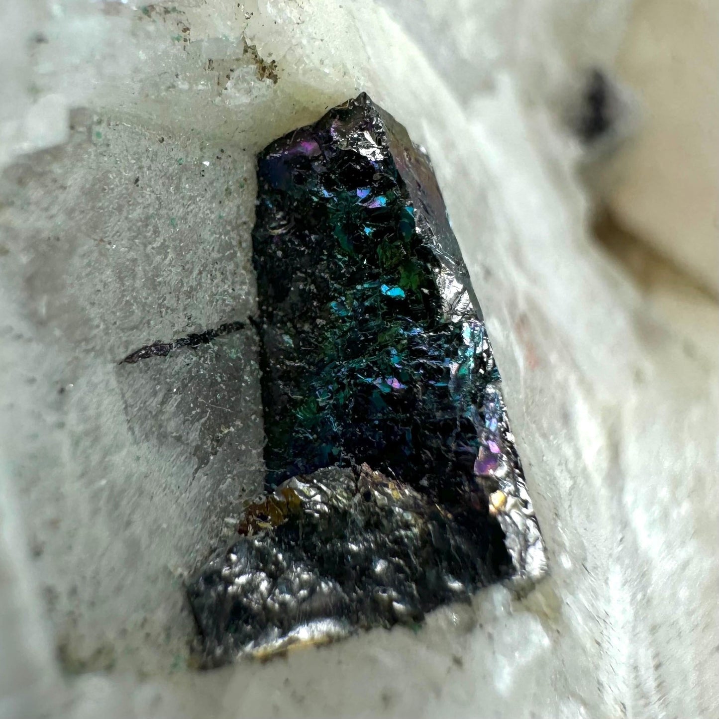 Rare! Carrollite in Calcite Specimen (DR Congo) | carrollite crystal, mineral specimen, rare minerals, rare gems