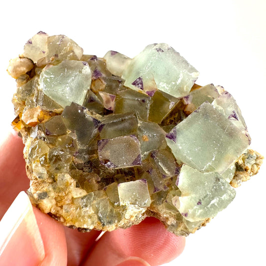 Fluorite (Erongo, Namibia) | fluorite cluster, green fluorite, fluorite, mineral specimen