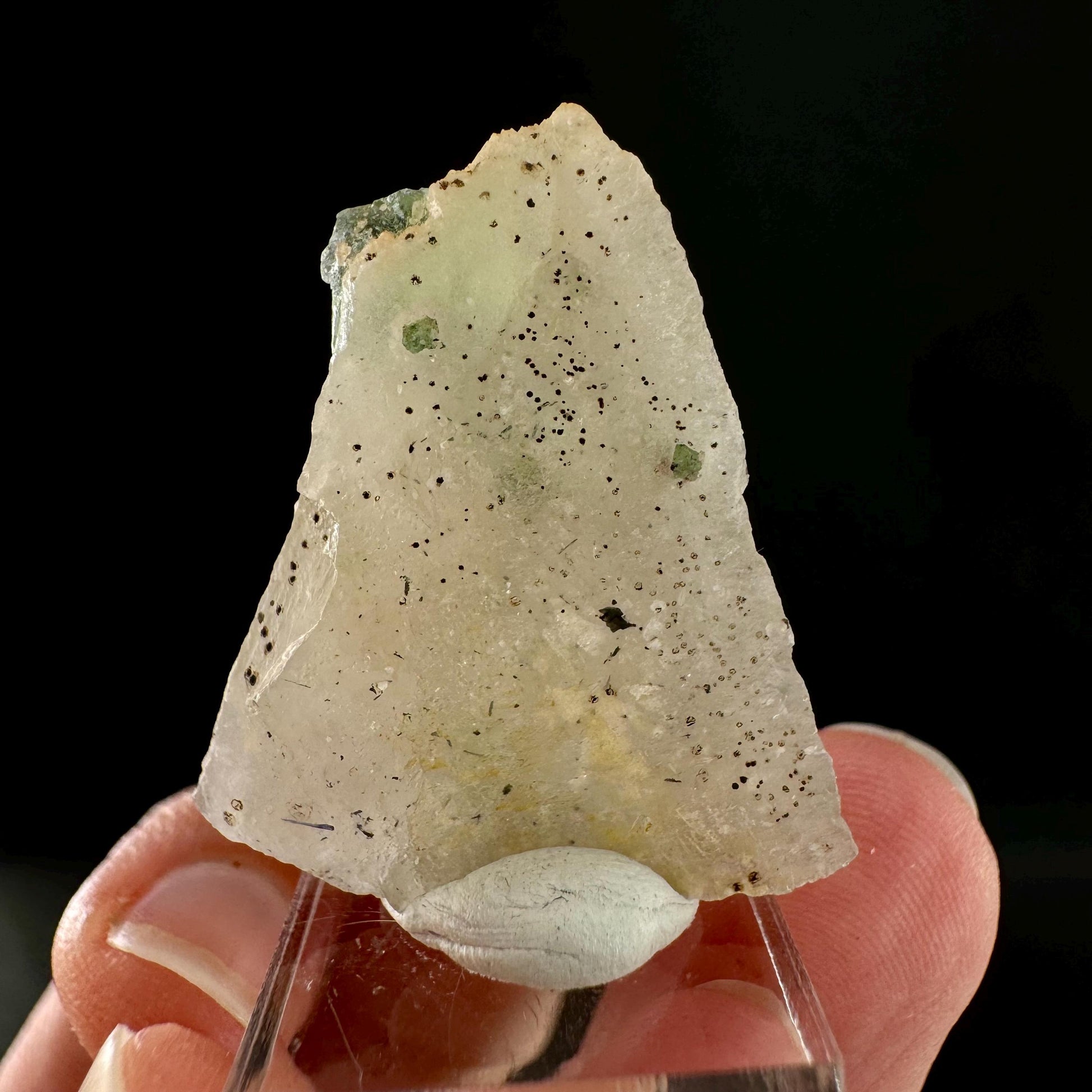 Fluorite on Quartz (Erongo, Namibia) | fluorite cluster, green fluorite, fluorite, mineral specimen