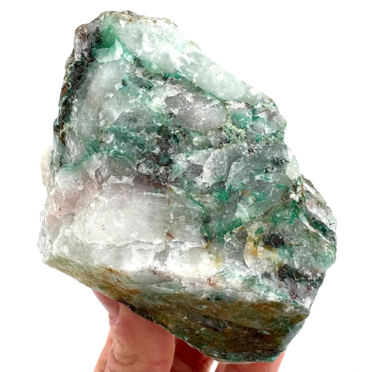 Ajoite in Quartz Specimen, raw ajoite, raw crystals, mineral specimen