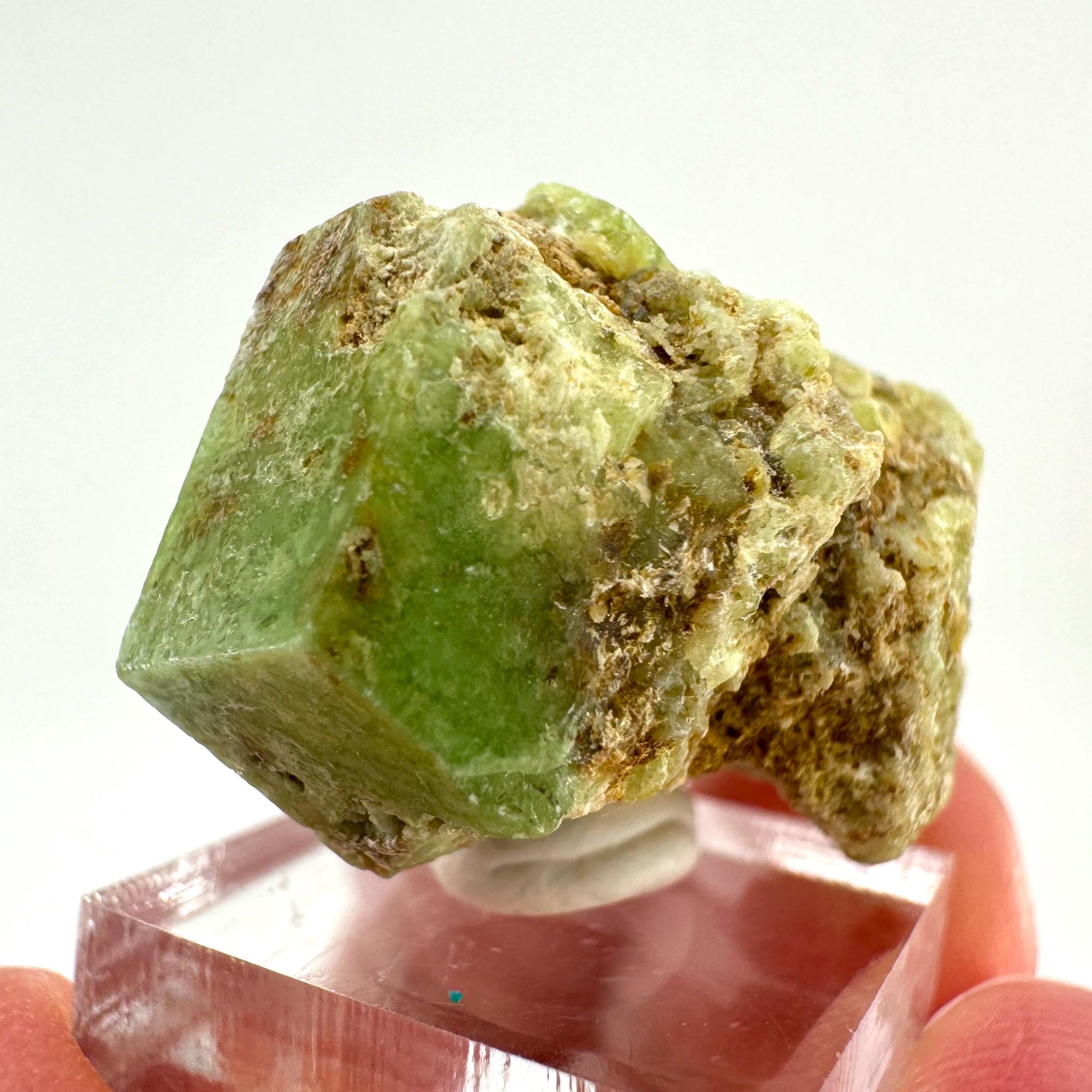 Andradite-Grossular Garnet (Mali) | green garnet, raw garnet crystal, grossular garnet crystal, raw green garnet, mineral specimen, crystals