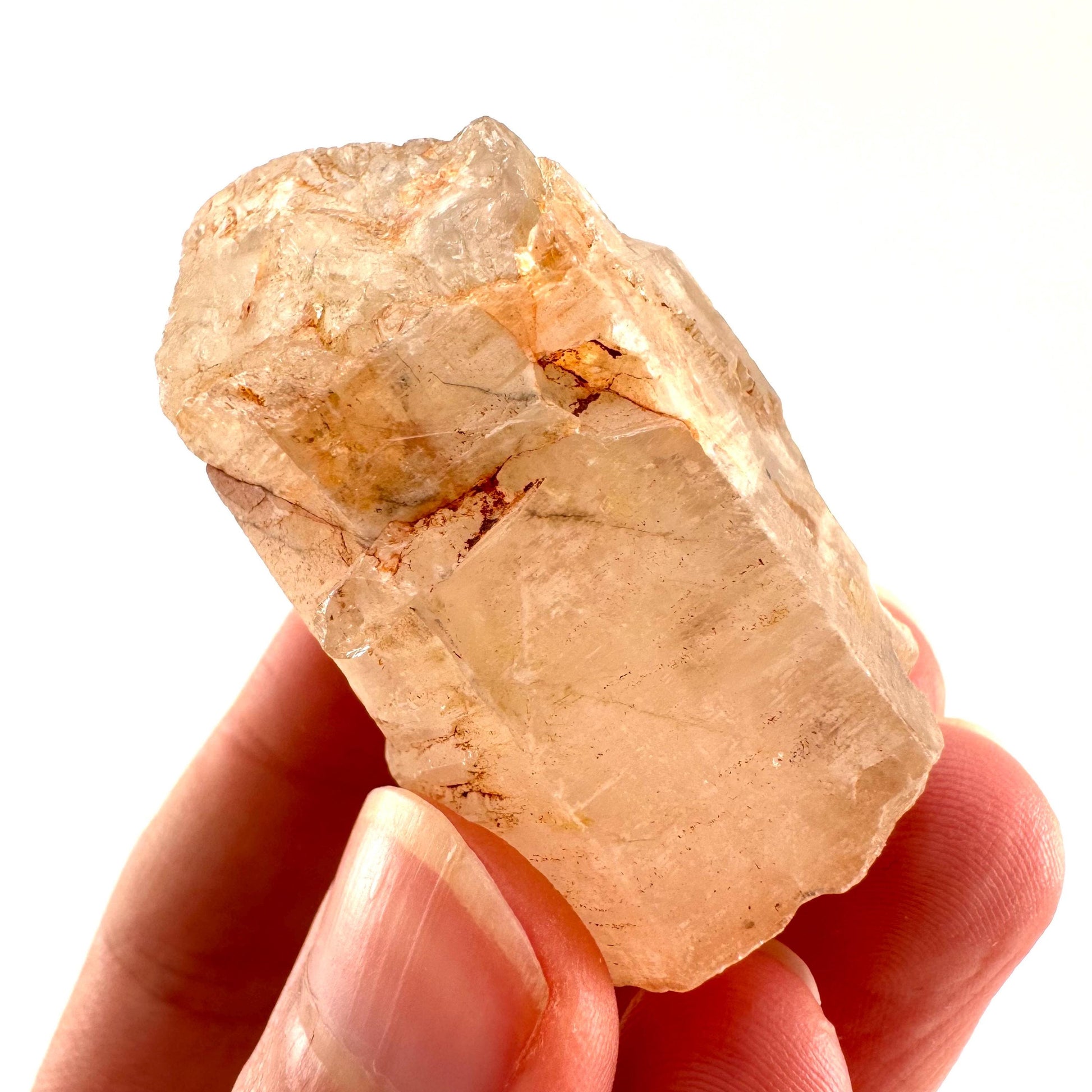 UV Reactive Petroleum Quartz Point (Madagascar) | natural petroleum quartz crystal, UV reactive crystal, enhydro quartz, firefly quartz