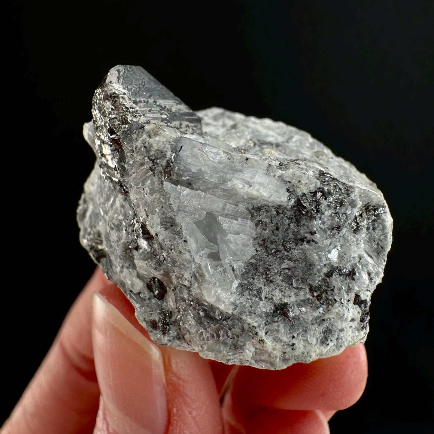 Rare! Carrollite in Calcite Specimen (DR Congo) | carrollite crystal, mineral specimen, rare minerals, rare gems
