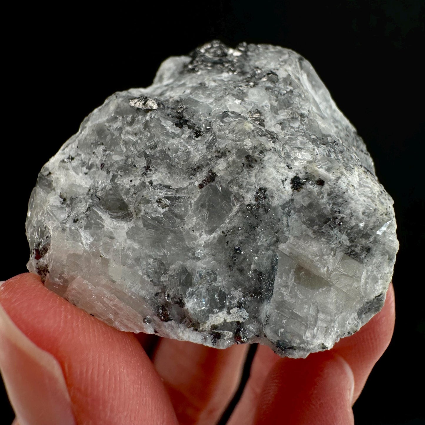 Rare! Carrollite in Calcite Specimen (DR Congo) | carrollite crystal, mineral specimen, rare minerals, rare gems