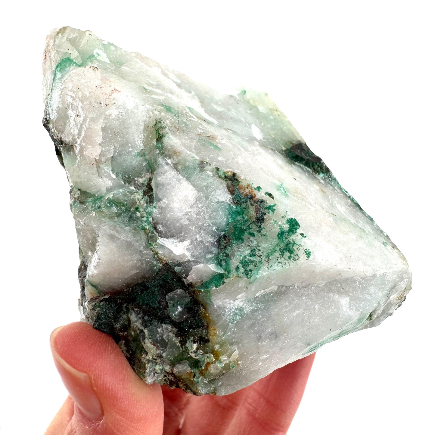 Ajoite in Quartz Specimen, raw ajoite, raw crystals, mineral specimen