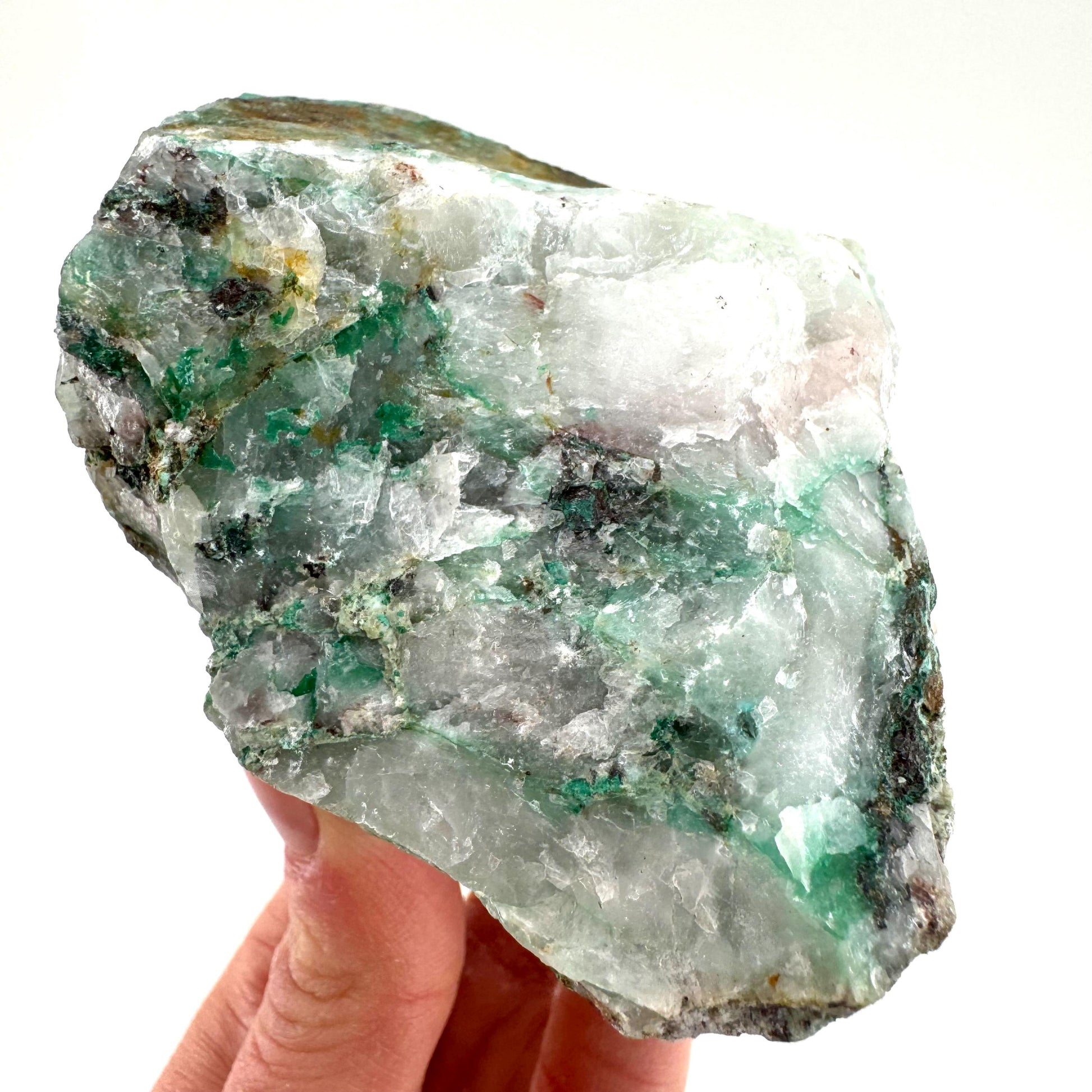 Ajoite in Quartz Specimen, raw ajoite, raw crystals, mineral specimen
