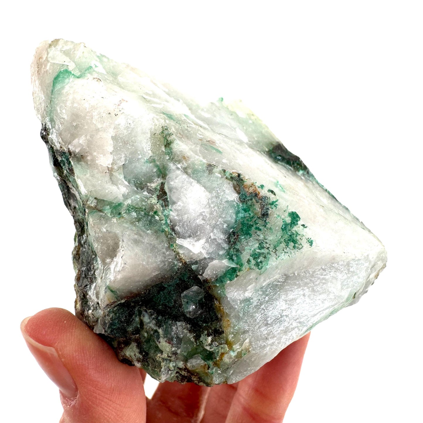 Ajoite in Quartz Specimen, raw ajoite, raw crystals, mineral specimen