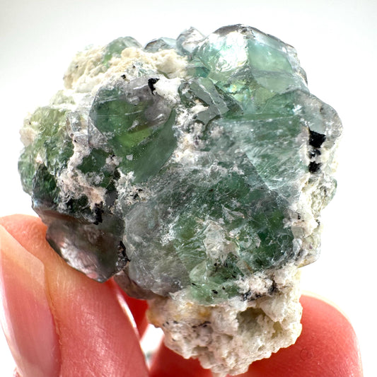 Fluorite (Erongo, Namibia) | fluorite cluster, green fluorite, fluorite, mineral specimen