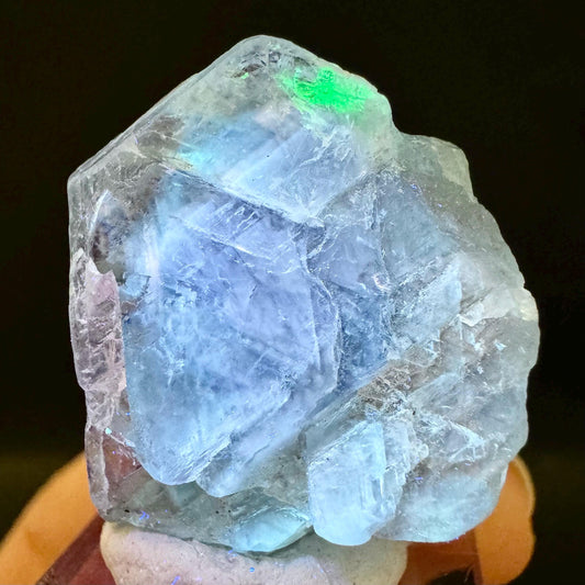 Fluorite (Erongo, Namibia) | UV reactive, fluorite cluster, green fluorite, fluorite, mineral specimen
