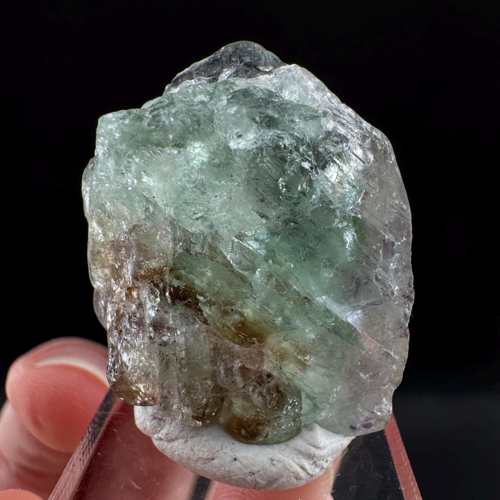 Fluorite (Erongo, Namibia) | UV reactive, fluorite cluster, green fluorite, fluorite, mineral specimen