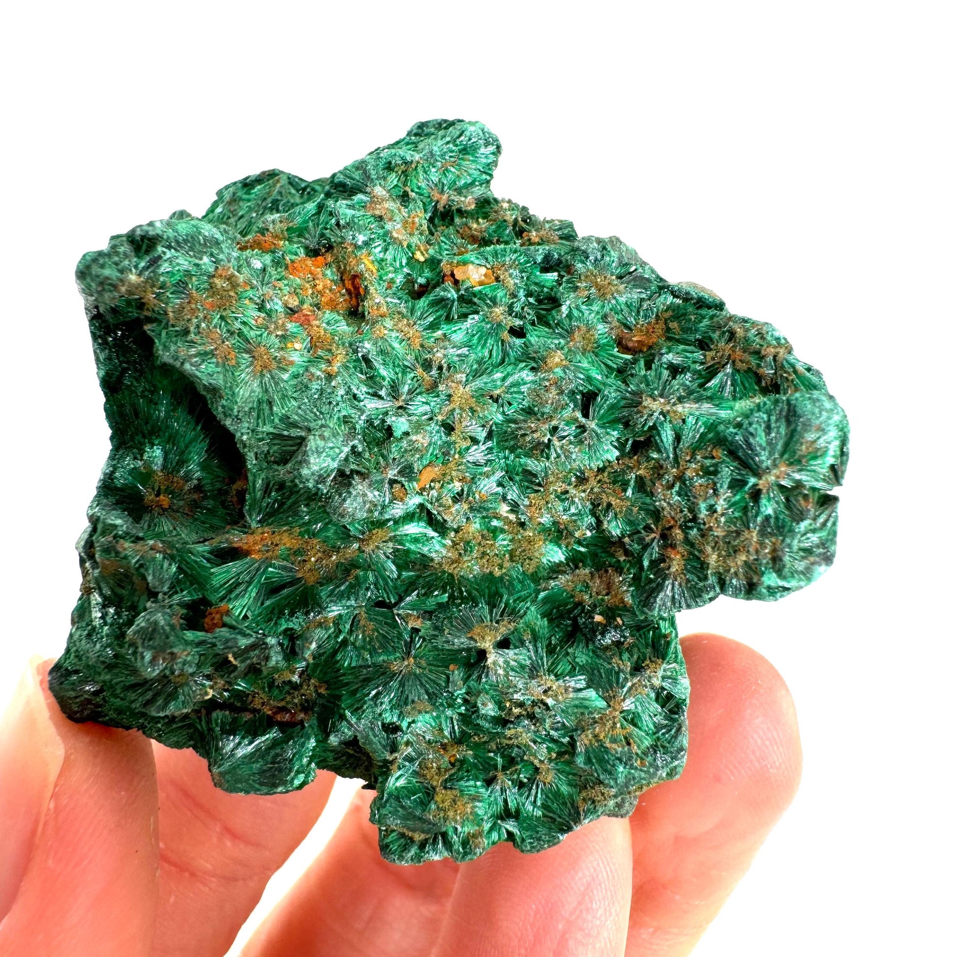Fibrous Velvet Malachite Specimen (Congo), natural malachite, velvet malachite, malachite crystal
