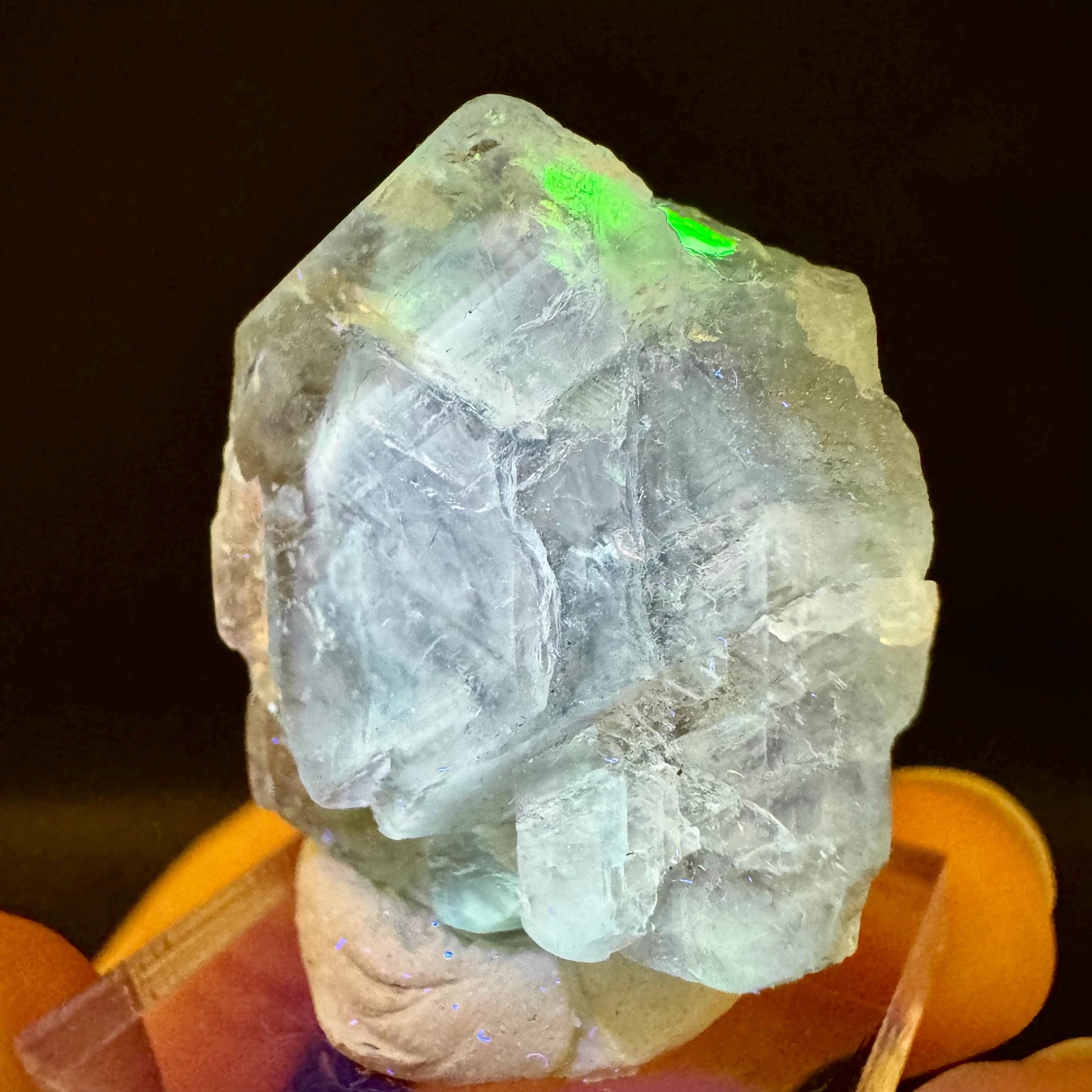 Fluorite (Erongo, Namibia) | UV reactive, fluorite cluster, green fluorite, fluorite, mineral specimen