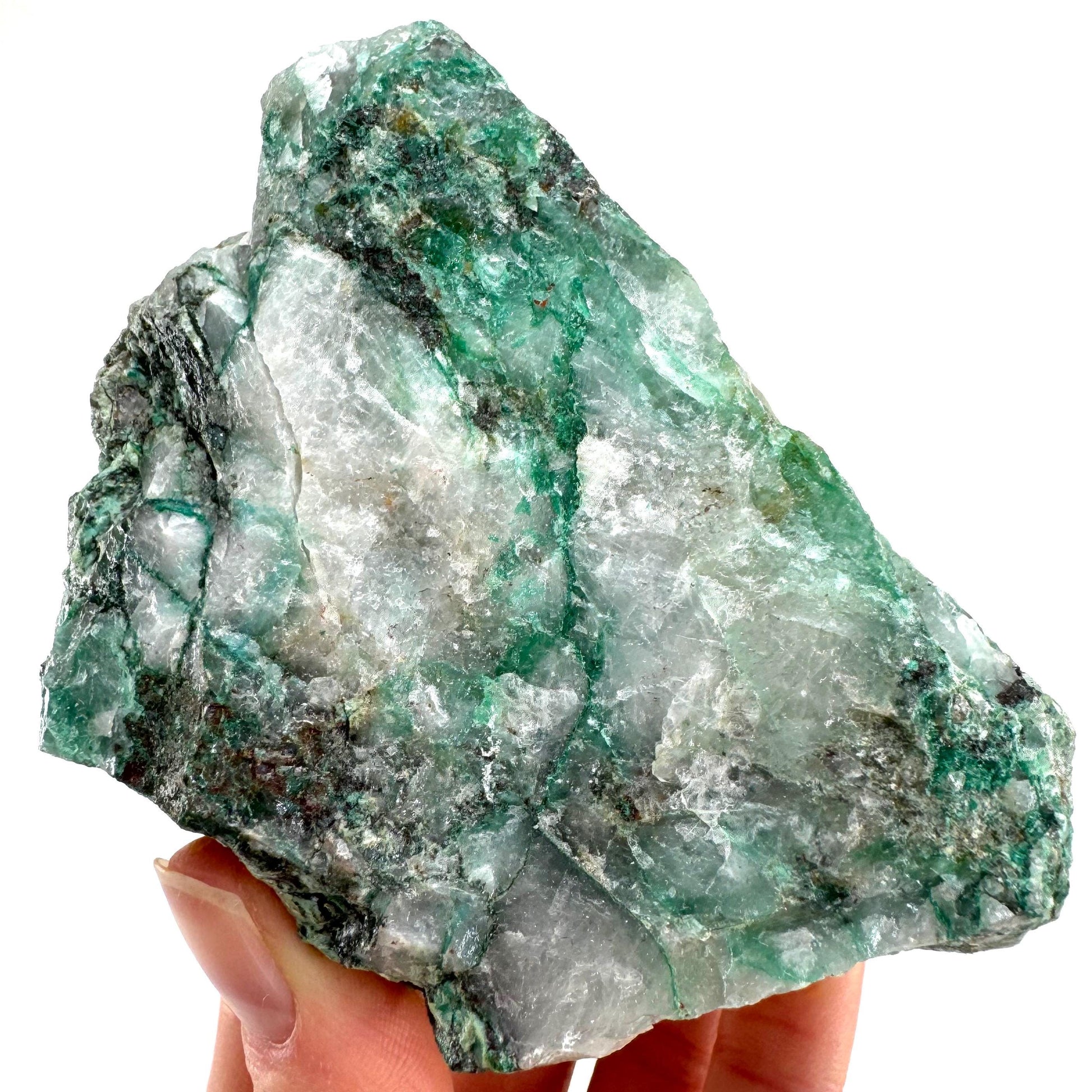 Ajoite in Quartz Specimen, raw ajoite, raw crystals, mineral specimen