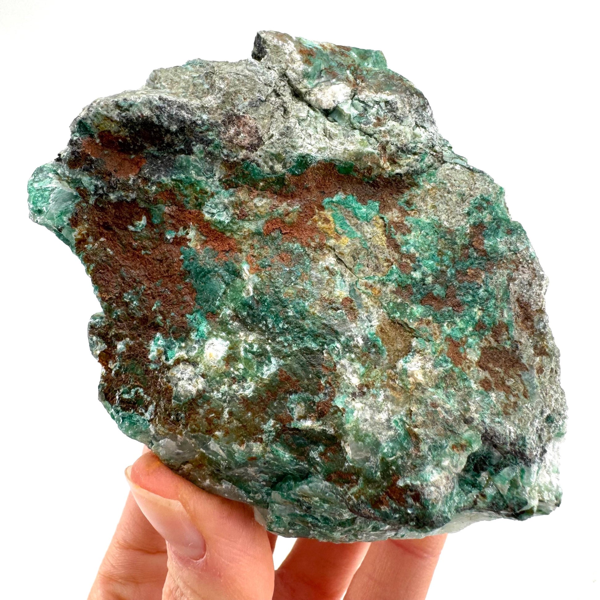 Ajoite in Quartz Specimen, raw ajoite, raw crystals, mineral specimen
