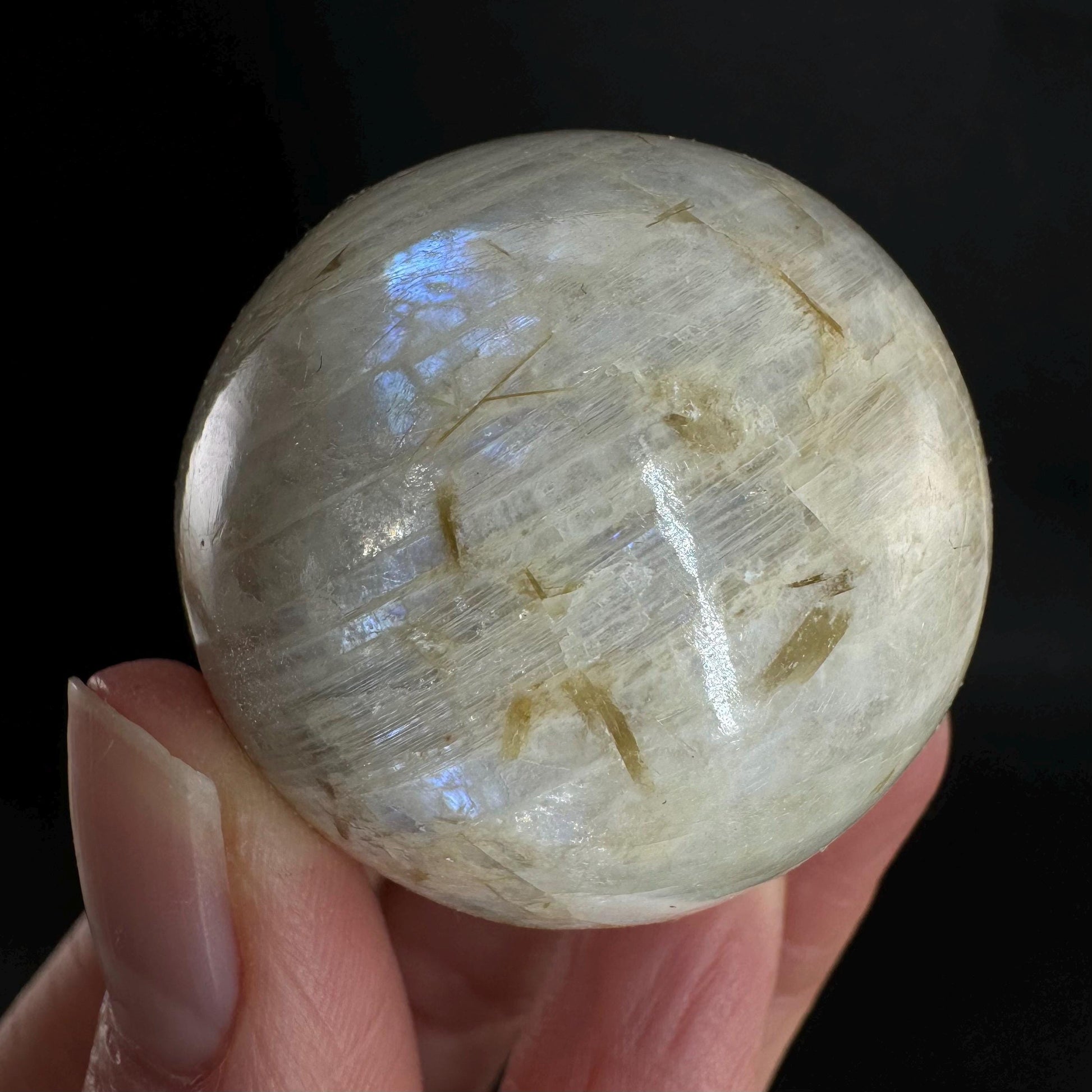 Moonstone Sphere, rainbow moonstone, crystal ball, crystal sphere, blue moonstone, feldspar