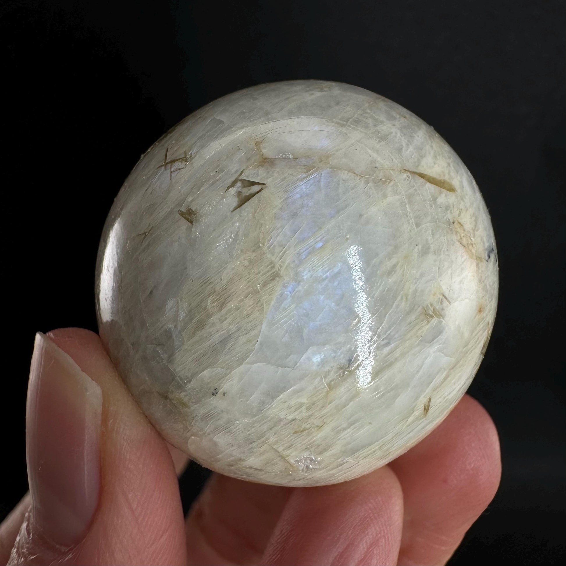 Moonstone Sphere, rainbow moonstone, crystal ball, crystal sphere, blue moonstone, feldspar