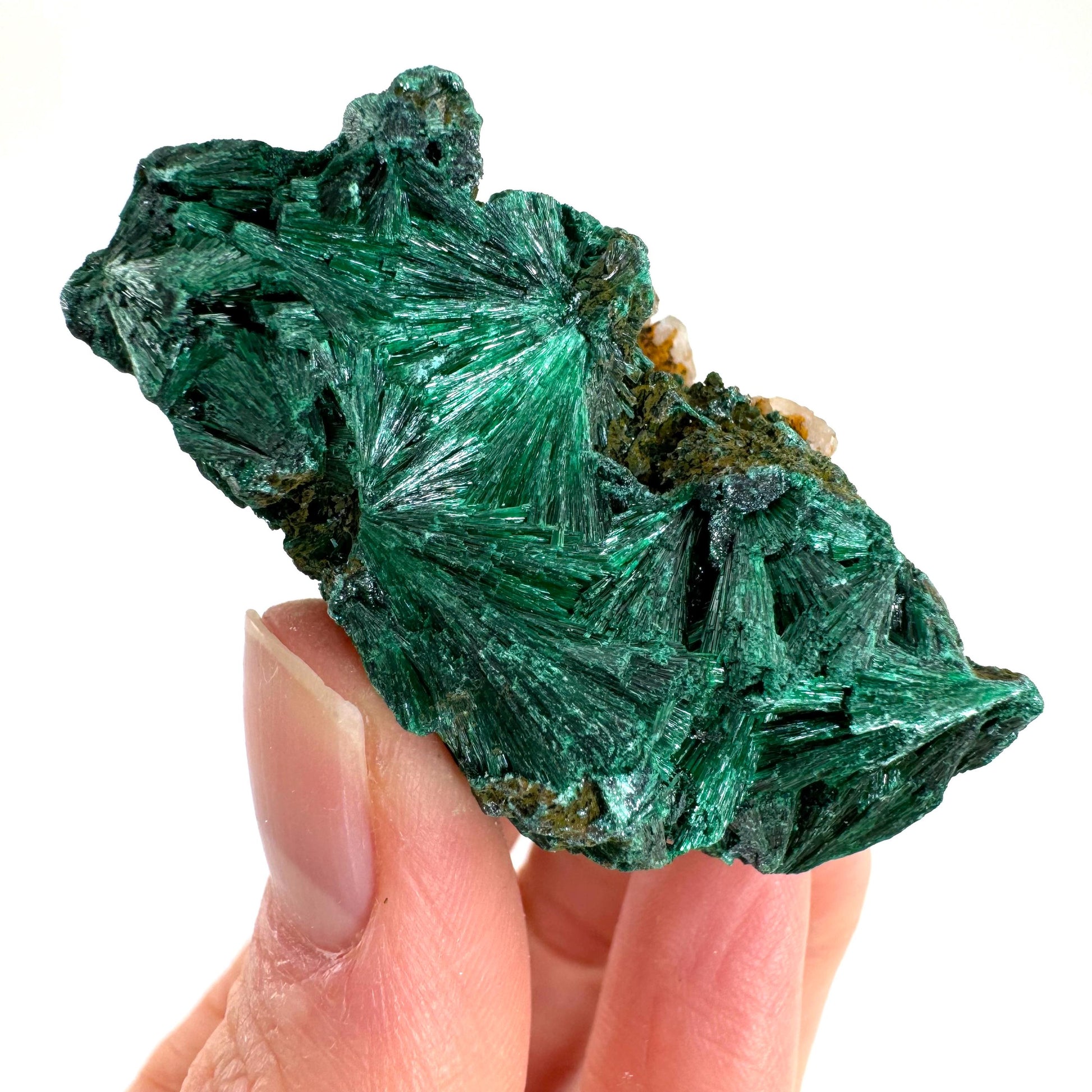 Fibrous Velvet Malachite Specimen (Congo), natural malachite, velvet malachite, malachite crystal