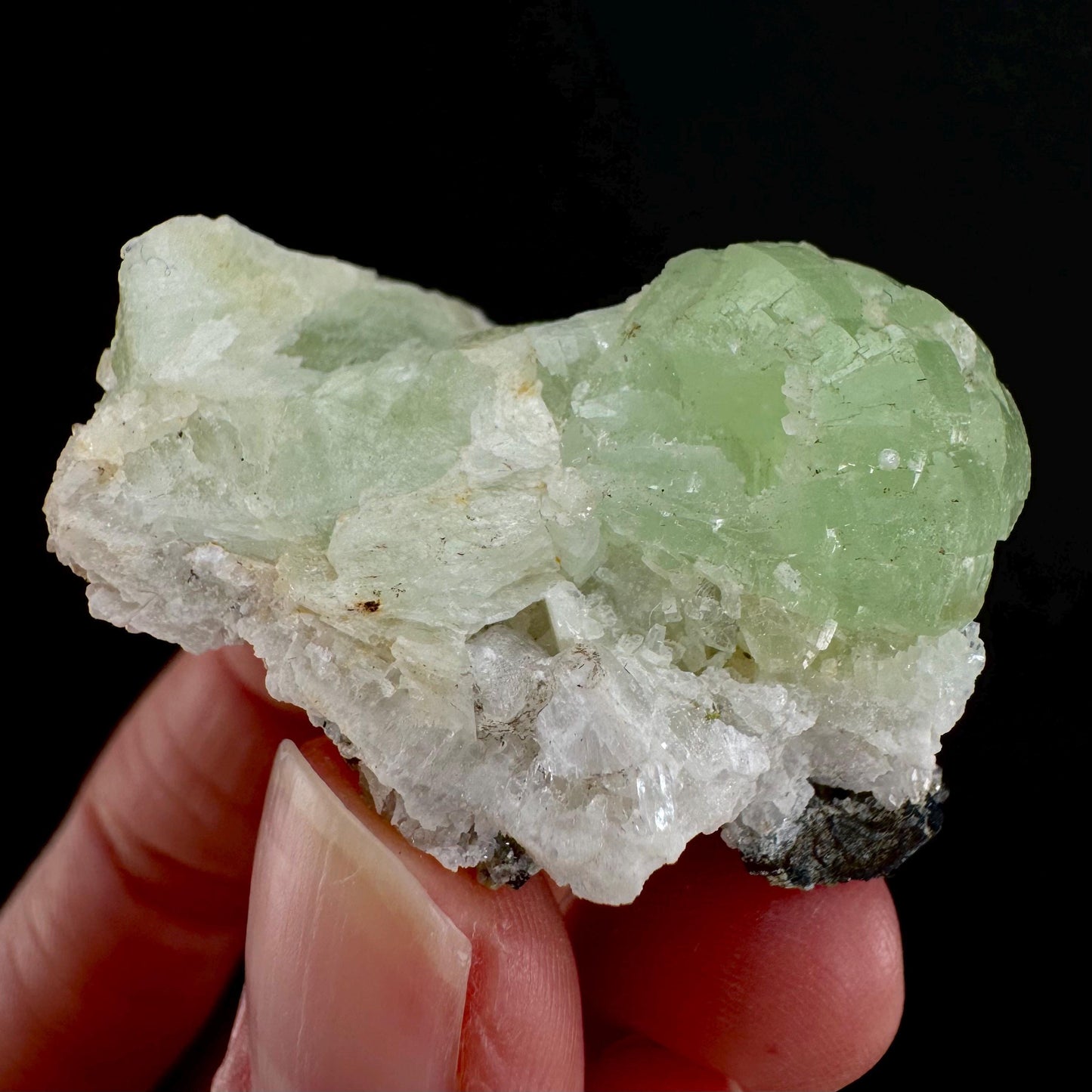 Prehnite (Namibia) | green prehnite crystal, raw prehnite, mineral specimen