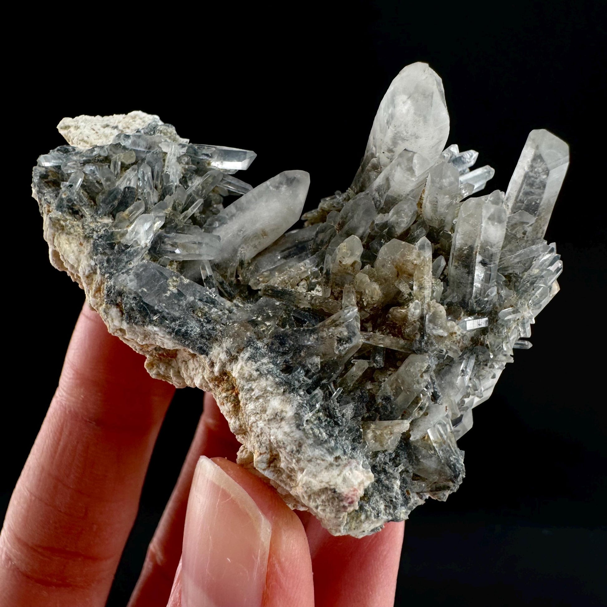 Lattice Quartz with Feldspar (Namibia) | gitter quartz, smoky quartz crystal