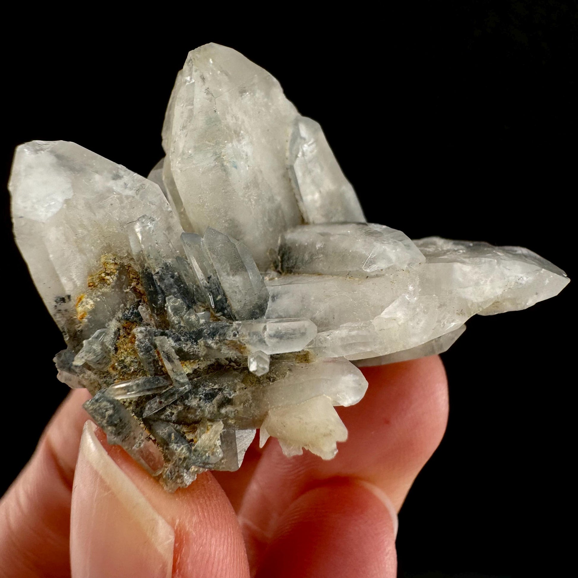 Lattice Quartz with Feldspar (Namibia) | gitter quartz, smoky quartz crystal