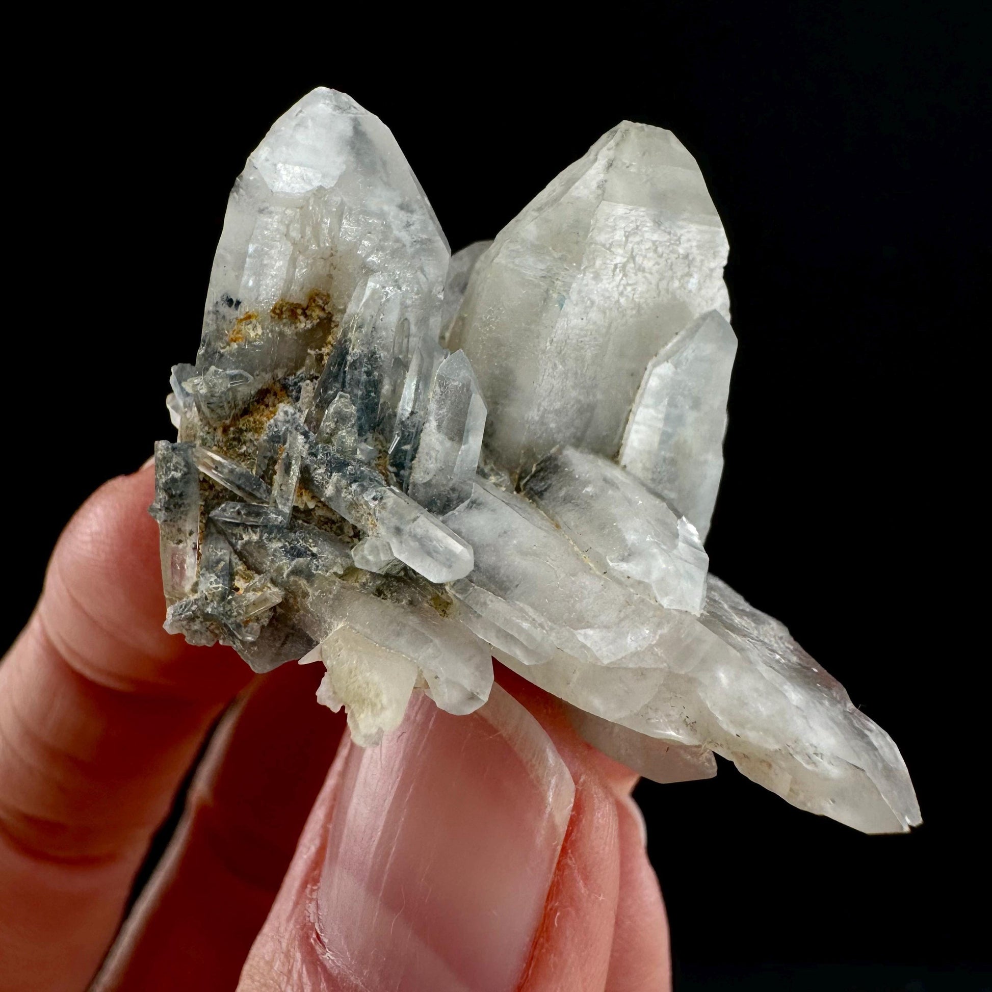 Lattice Quartz with Feldspar (Namibia) | gitter quartz, smoky quartz crystal
