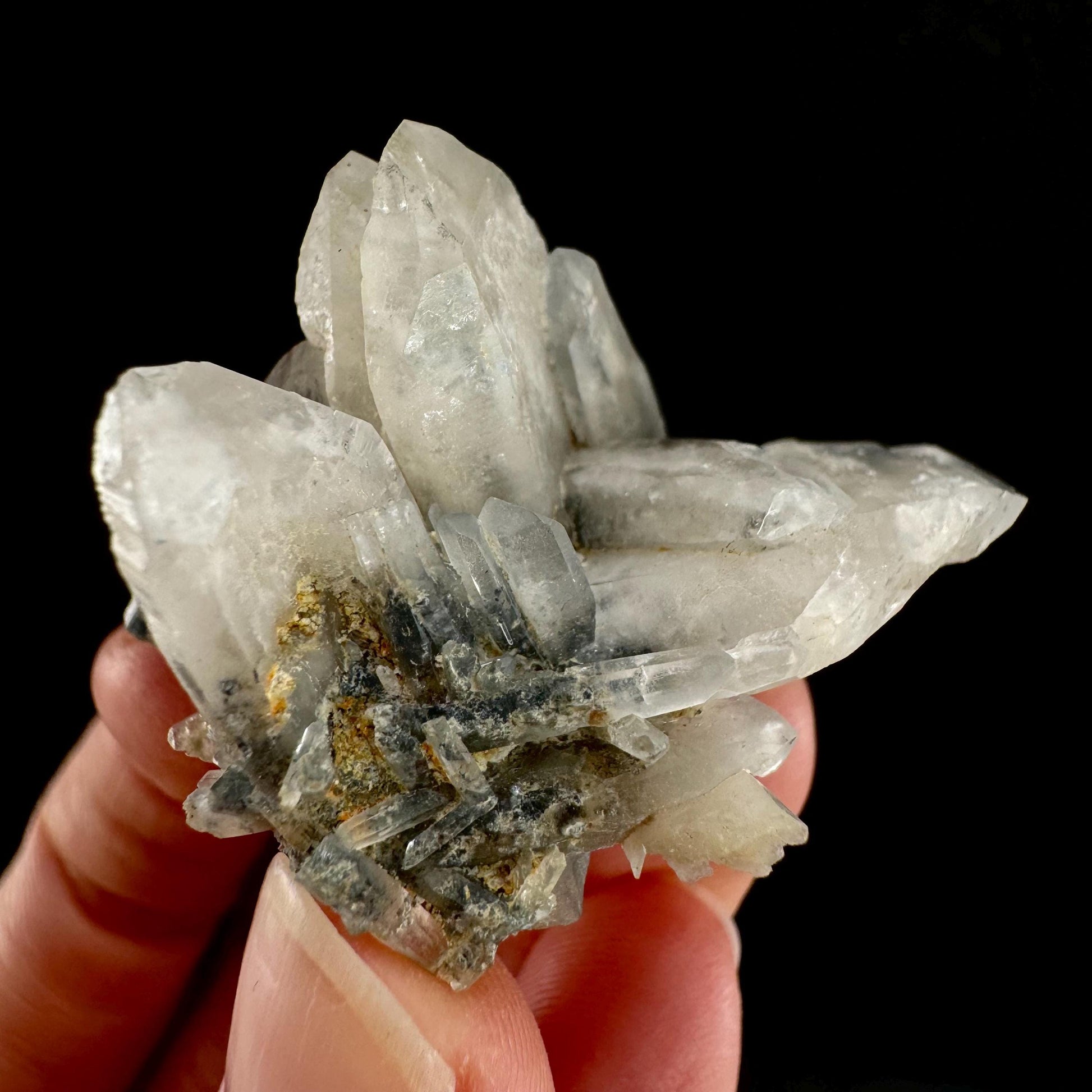 Lattice Quartz with Feldspar (Namibia) | gitter quartz, smoky quartz crystal