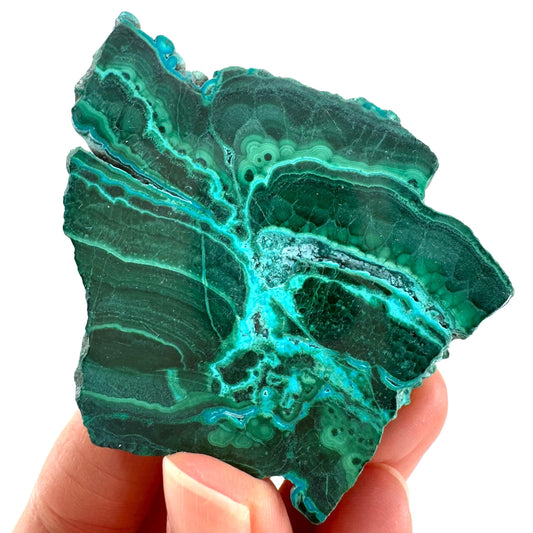 Malachite & Chrysocolla Slice (Congo), natural malachite, malachite slice, malachite slab, malacolla slice, polished malachite