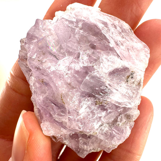Lavender Kunzite (Pakistan), pink kunzite, spodumene, kunzite crystal, raw kunzite, mineral specimen