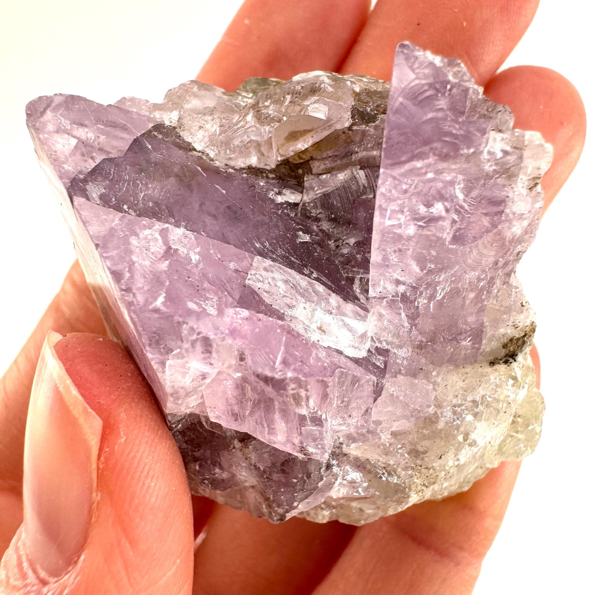 Lavender Kunzite (Pakistan), pink kunzite, spodumene, kunzite crystal, raw kunzite, mineral specimen