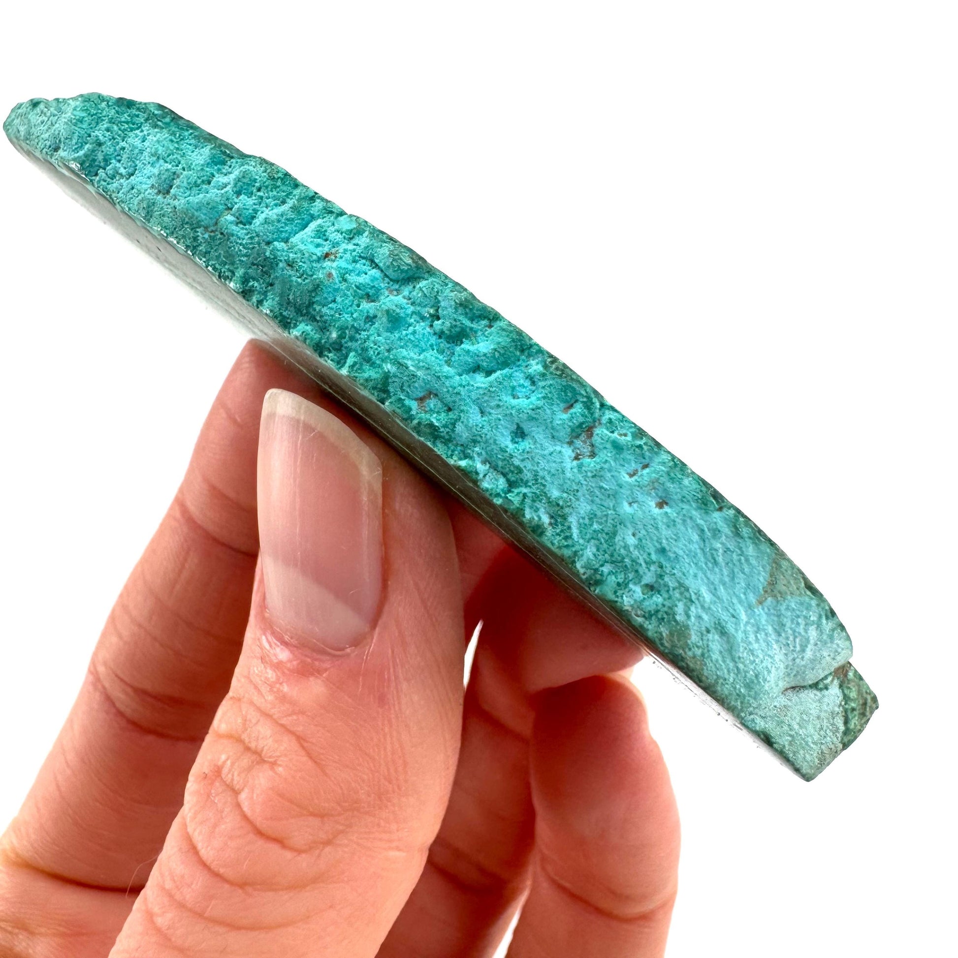Malachite & Chrysocolla Slice (Congo), natural malachite, malachite slice, malachite slab, malacolla slice, polished malachite