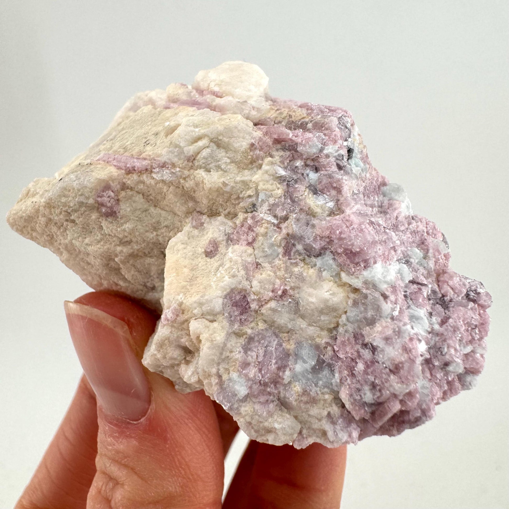 Pink Tourmaline in Quartz (Namibia), raw tourmaline, rubellite, pink tourmaline