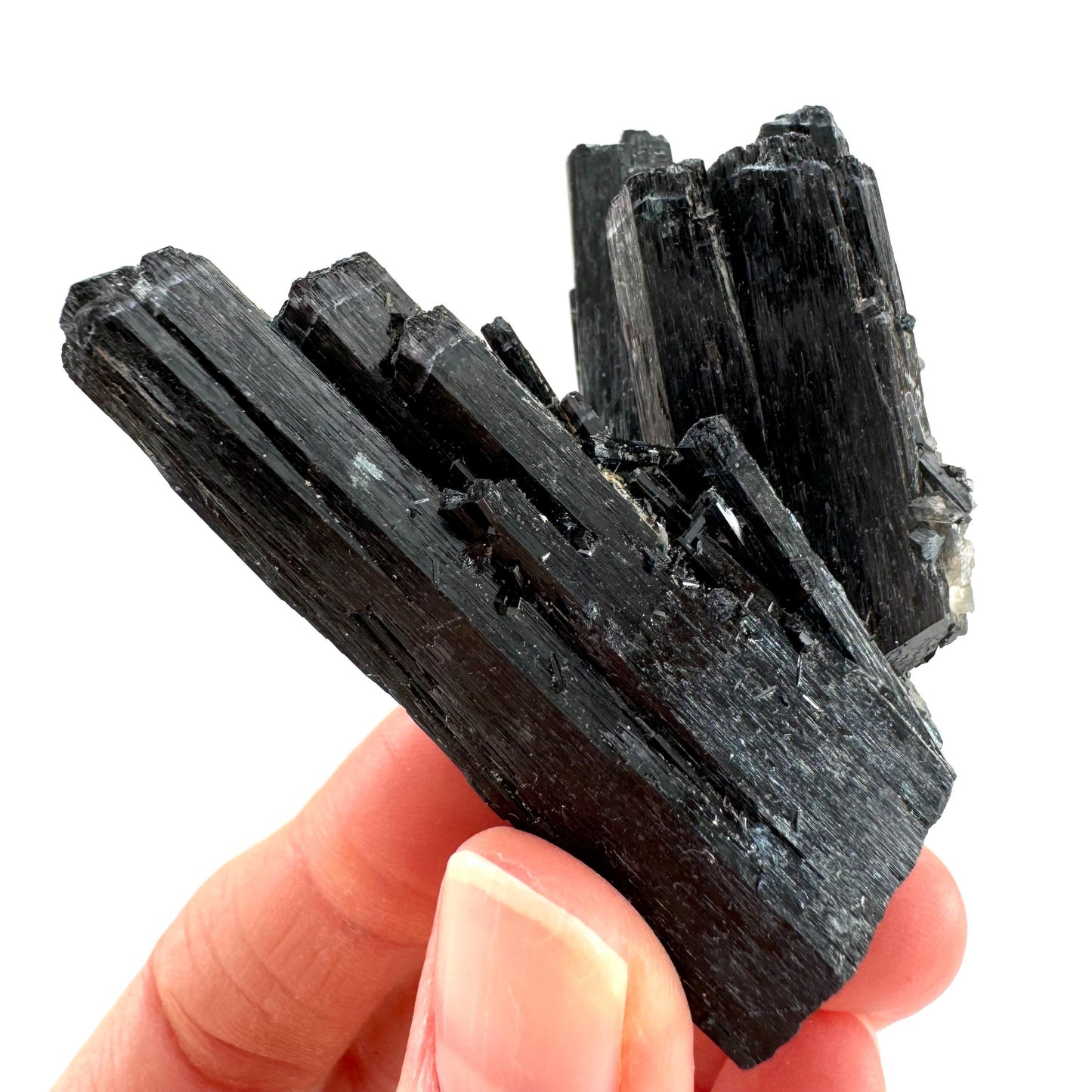 Black tourmaline cluster (Namibia), high grade black tourmaline, tourmaline crystal, black schorl