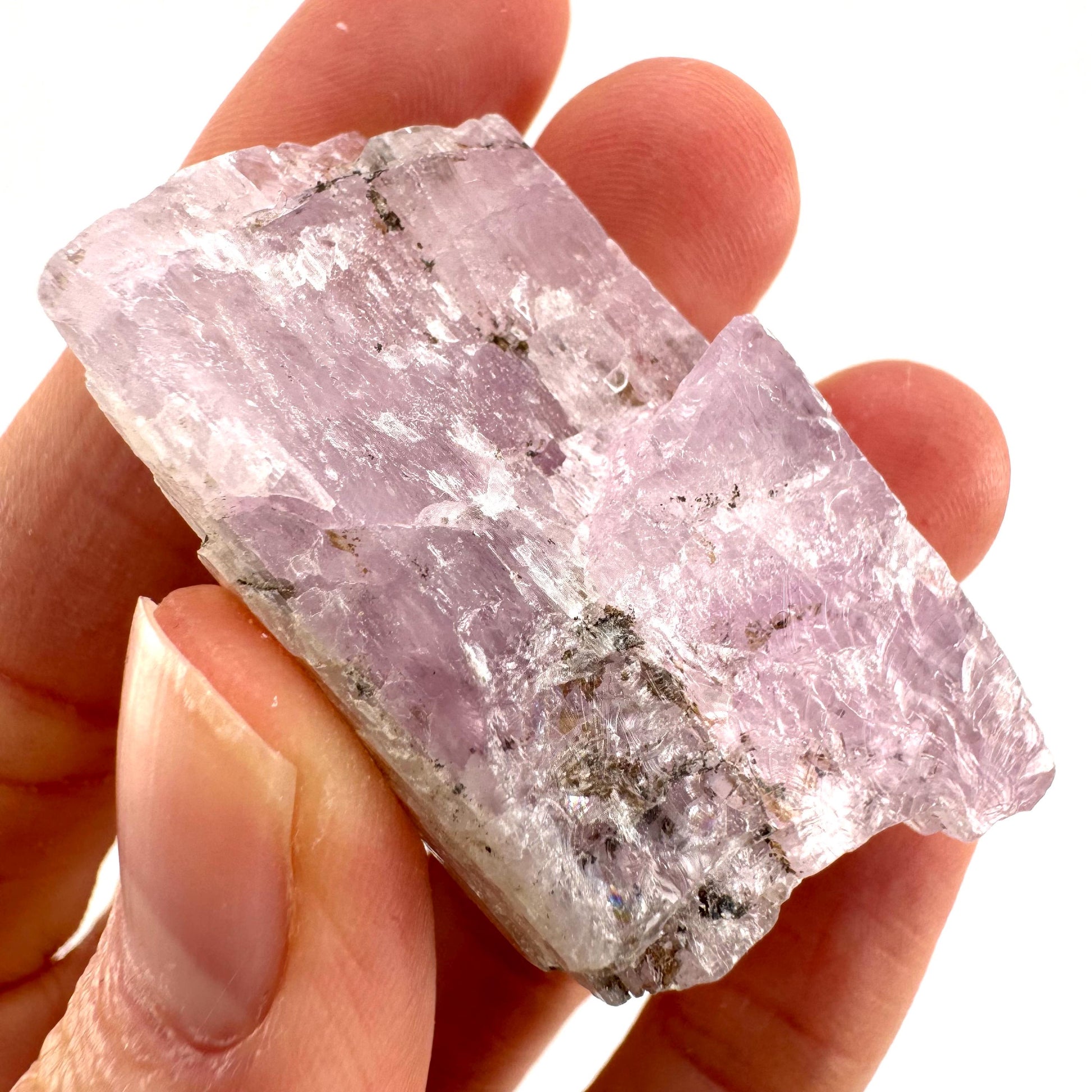 Lavender Kunzite (Pakistan) | pink kunzite, spodumene, kunzite crystal, raw kunzite, mineral specimen