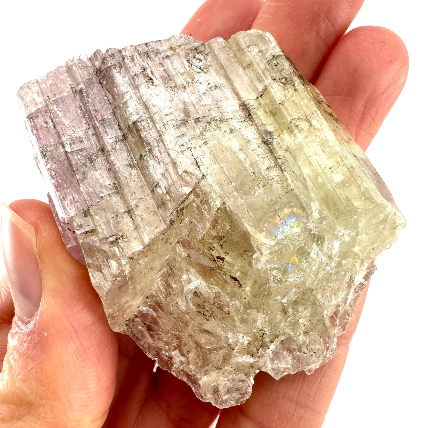 Lavender Kunzite (Pakistan) | pink kunzite, spodumene, kunzite crystal, raw kunzite, mineral specimen