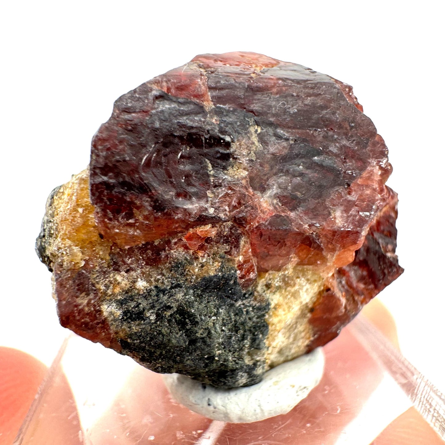 Red Zircon Specimen (Pakistan) | natural red zircon, raw zircon, zircon crystal, mineral specimen