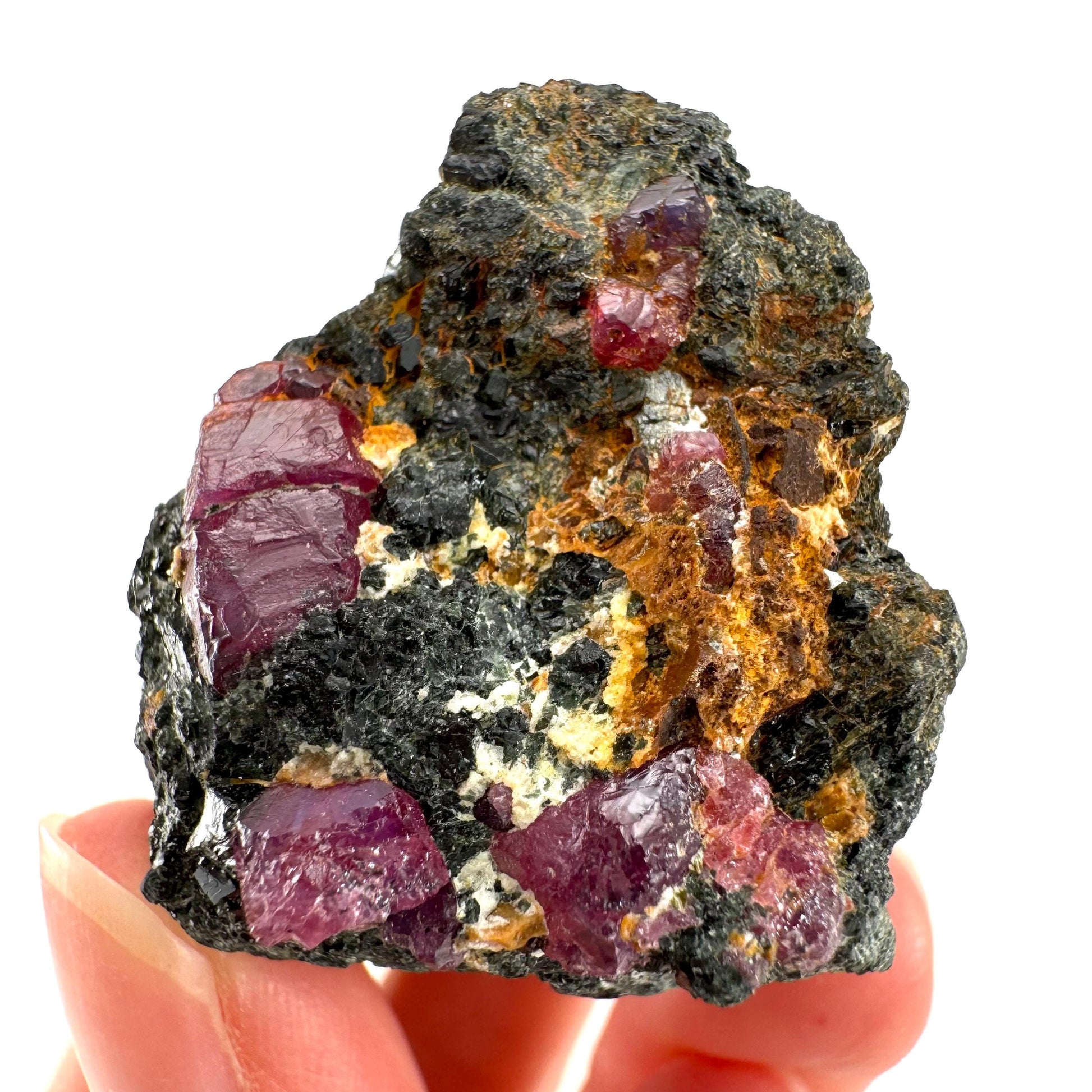 Natural Ruby on Matrix (Tanzania) | red ruby, authentic ruby, corundum var. ruby, mineral specimen