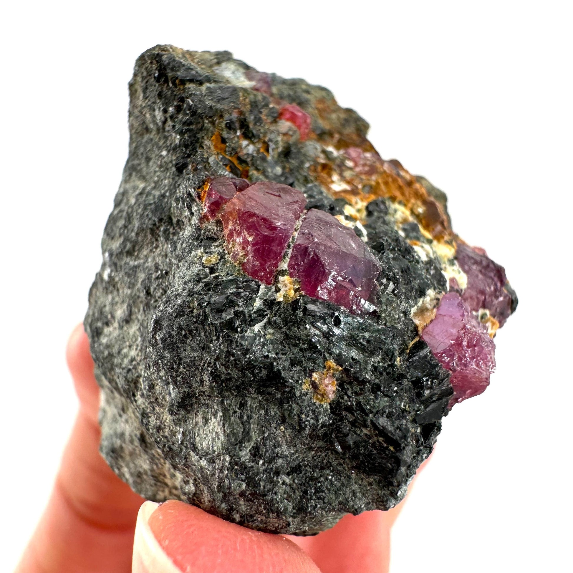 Natural Ruby on Matrix (Tanzania) | red ruby, authentic ruby, corundum var. ruby, mineral specimen