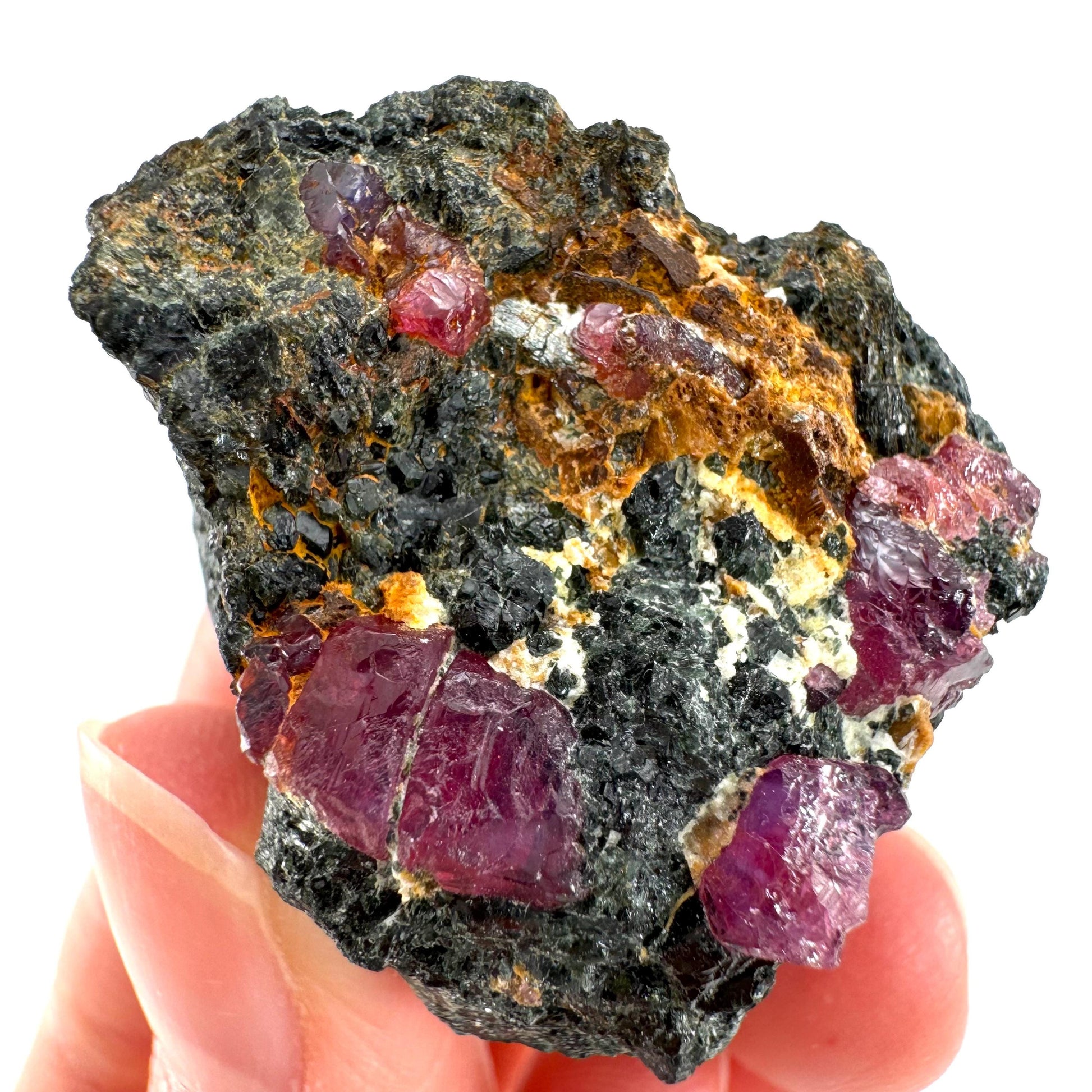 Natural Ruby on Matrix (Tanzania) | red ruby, authentic ruby, corundum var. ruby, mineral specimen