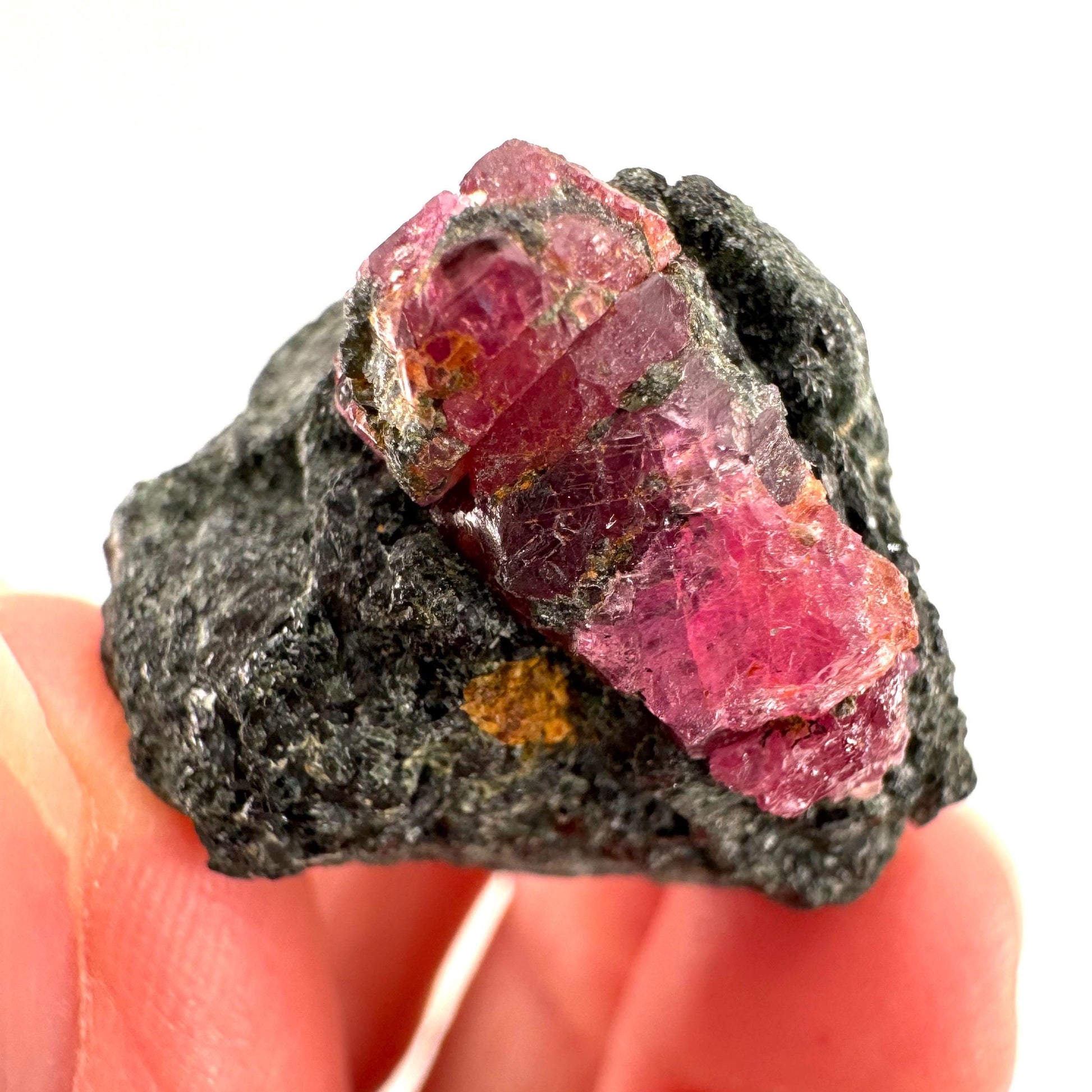 Natural Ruby on Matrix (Tanzania) | red ruby, authentic ruby, corundum var. ruby, mineral specimen