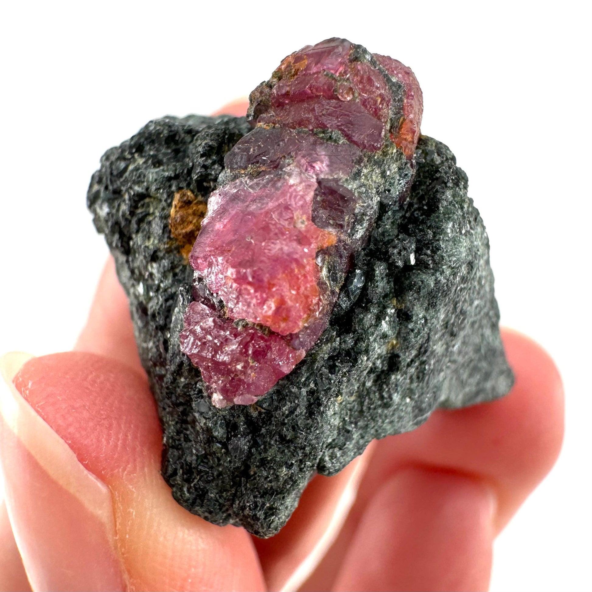 Natural Ruby on Matrix (Tanzania) | red ruby, authentic ruby, corundum var. ruby, mineral specimen