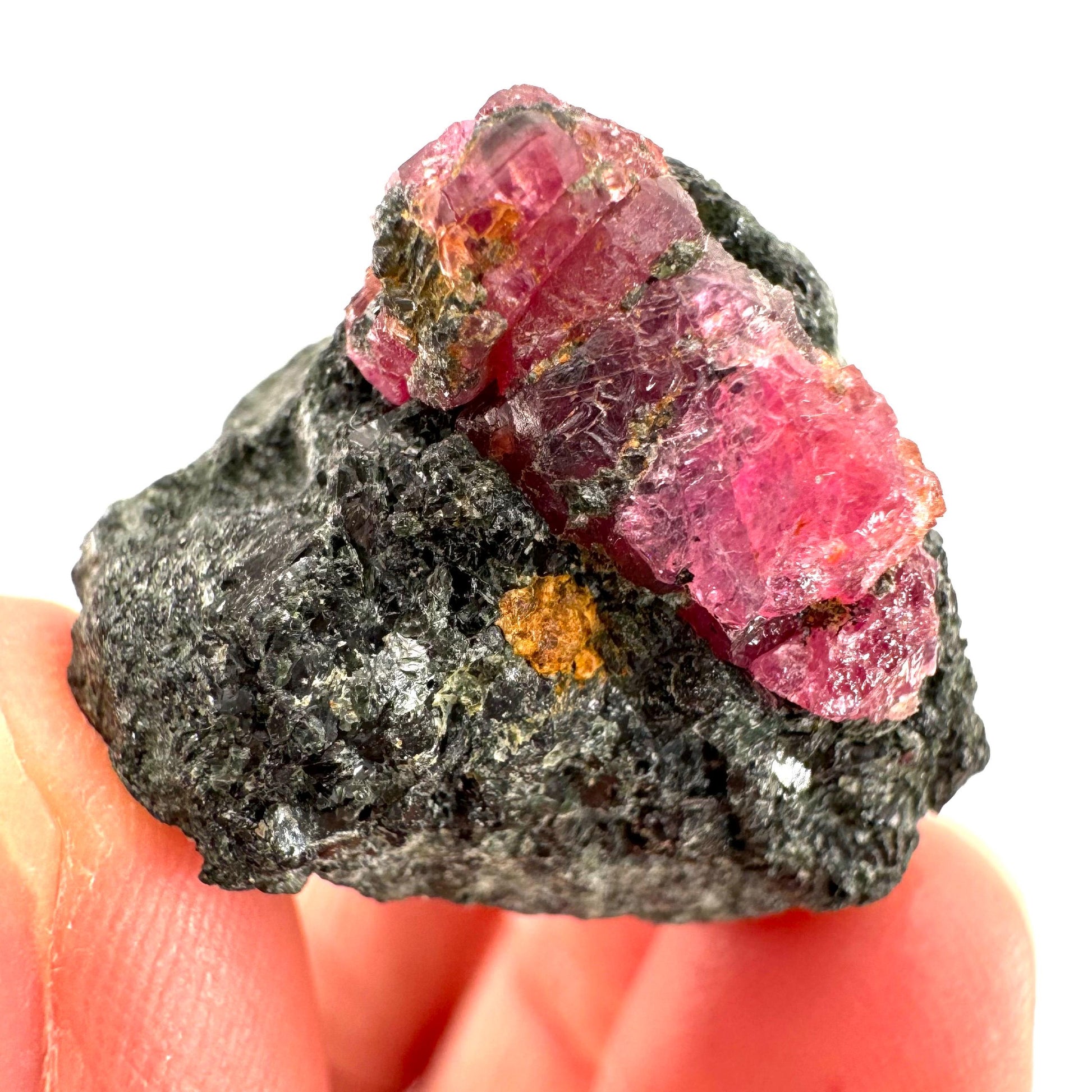 Natural Ruby on Matrix (Tanzania) | red ruby, authentic ruby, corundum var. ruby, mineral specimen