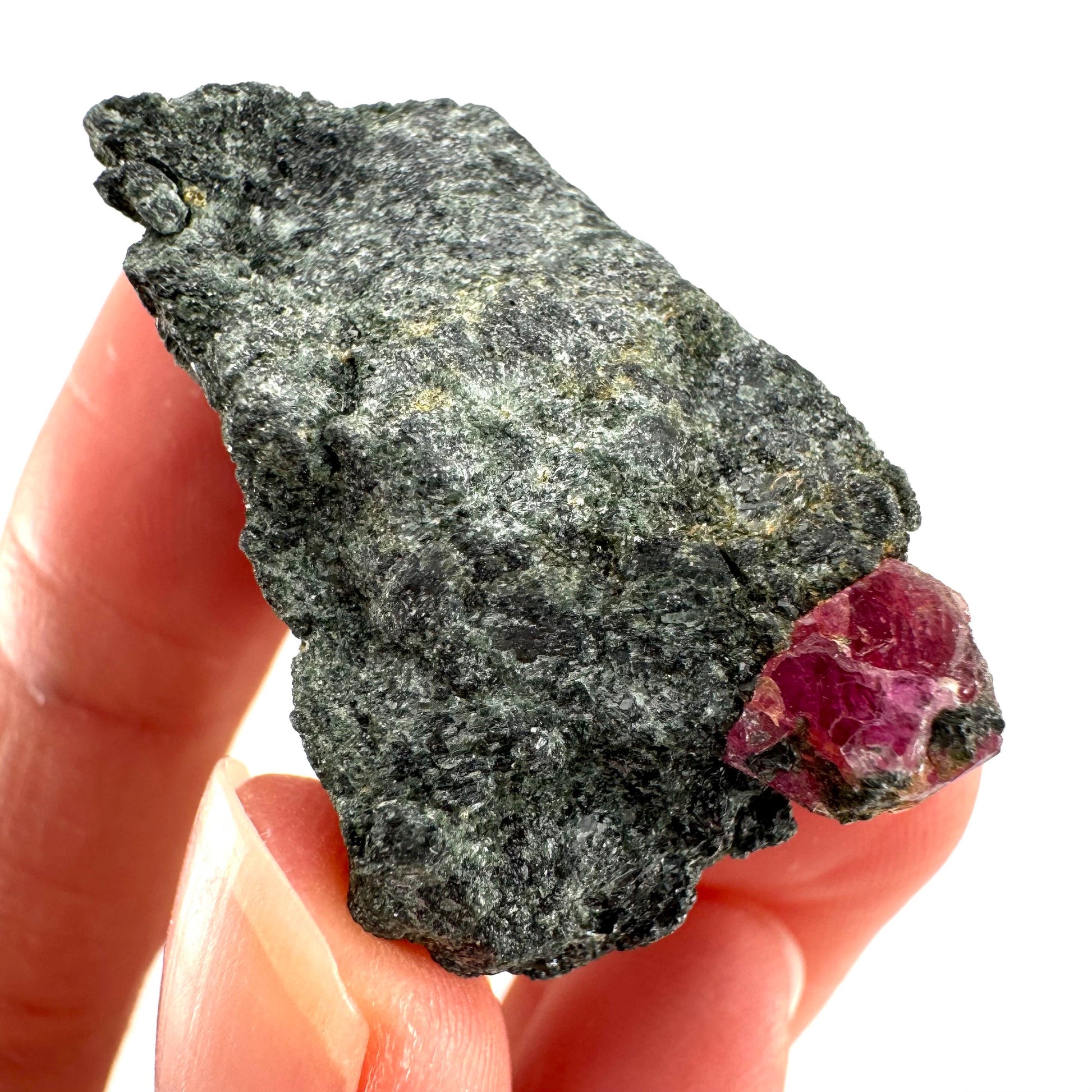 Natural Ruby on Matrix (Tanzania) | red ruby, authentic ruby, corundum var. ruby, mineral specimen
