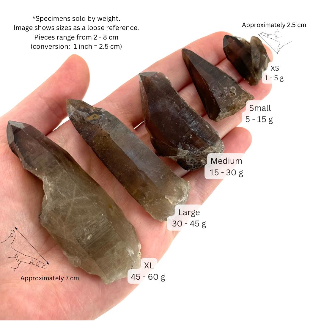 ONE Smoky Quartz Point (Namibia) | natural smoky quartz point, smoky quartz crystal