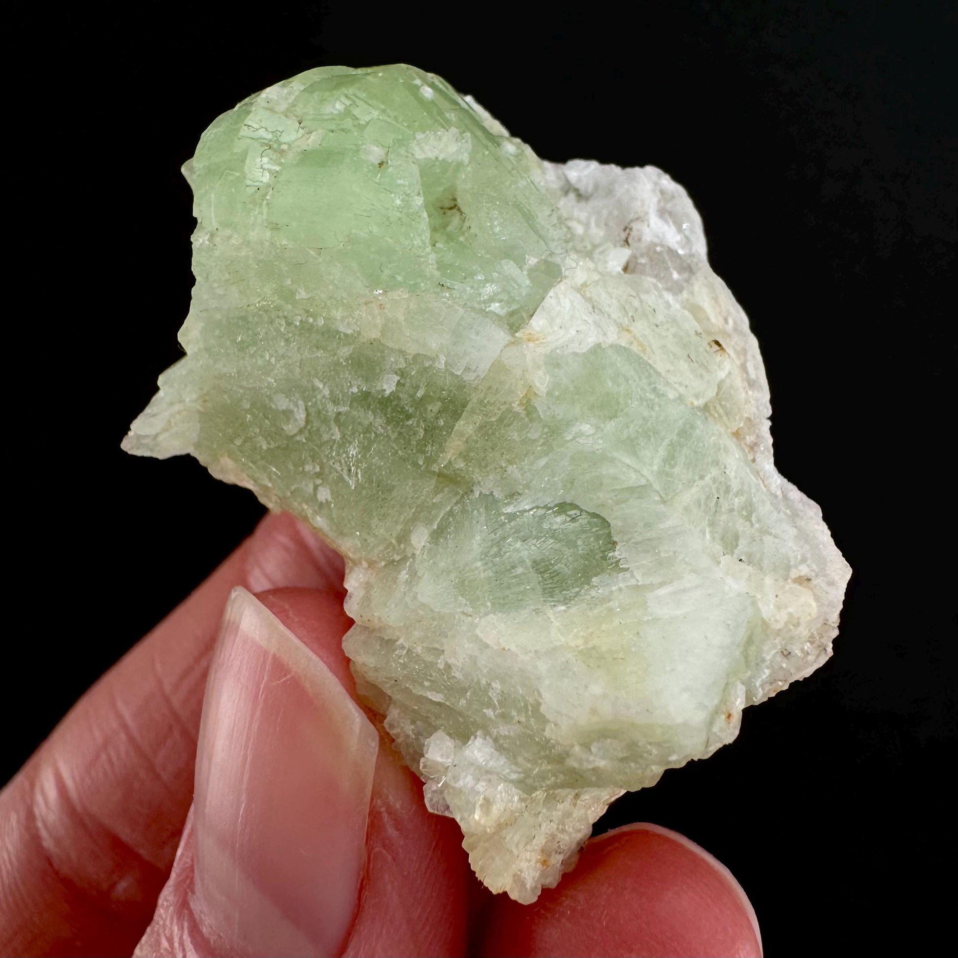 Prehnite (Namibia) | green prehnite crystal, raw prehnite, mineral specimen