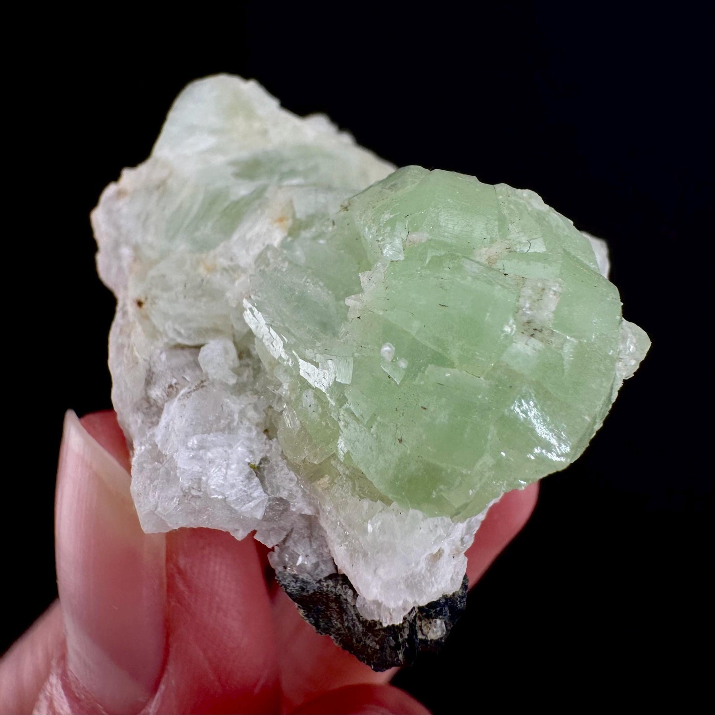 Prehnite (Namibia) | green prehnite crystal, raw prehnite, mineral specimen